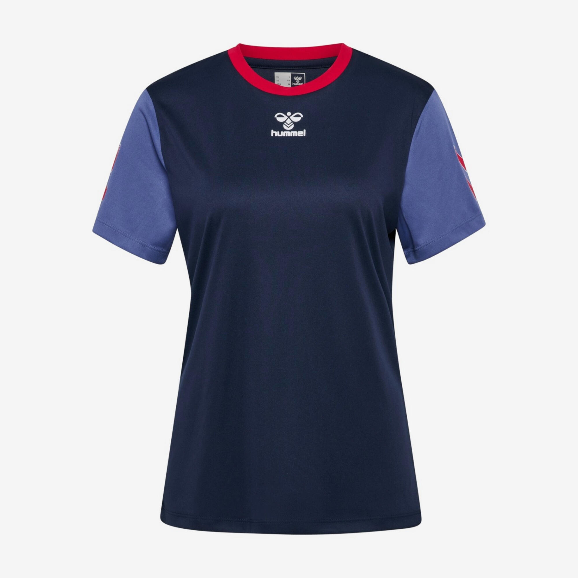 Handbalshirt voor dames blauw/roze HUMMEL Decathlon