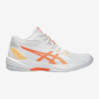 Scarpe pallavolo adulto Asics GEL TASK MID MT4 bianco-arancione
