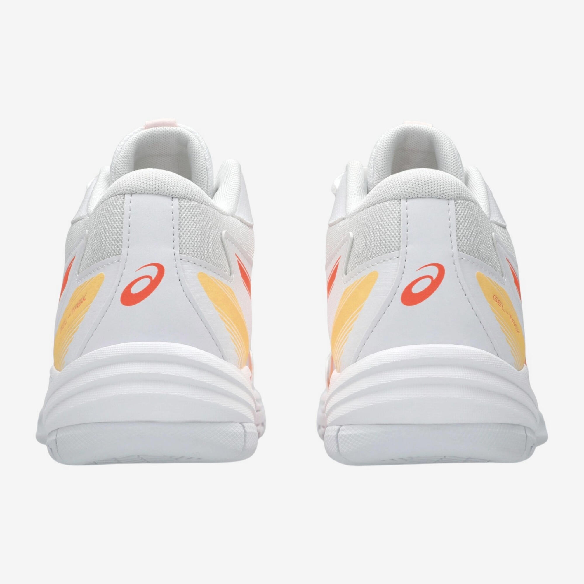 Chaussures de volleyball Adulte - ASICS Gel-Task Mid MT4 blanc et orange 4/7