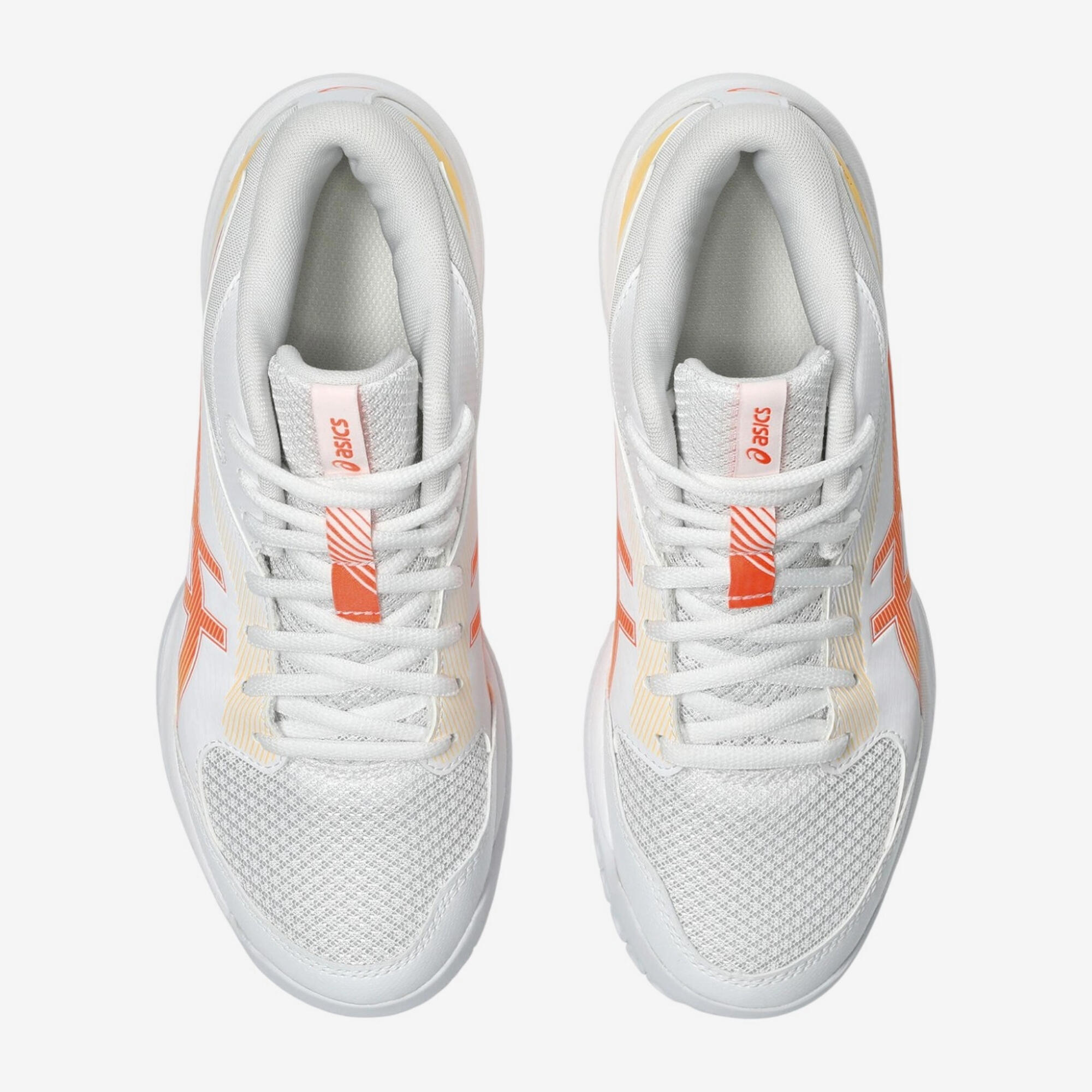 Adult Volleyball Shoes Gel-Task Mid MT4 - White/Orange | Decathlon