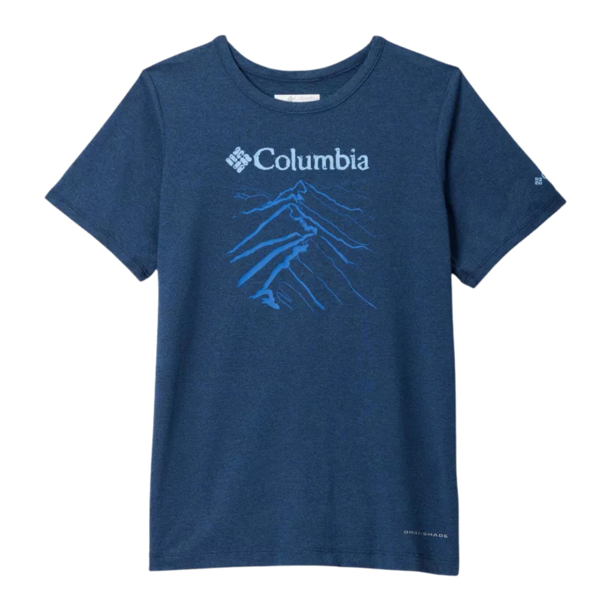 COLUMBIA T-Shirt trekking bambino Columbia blu