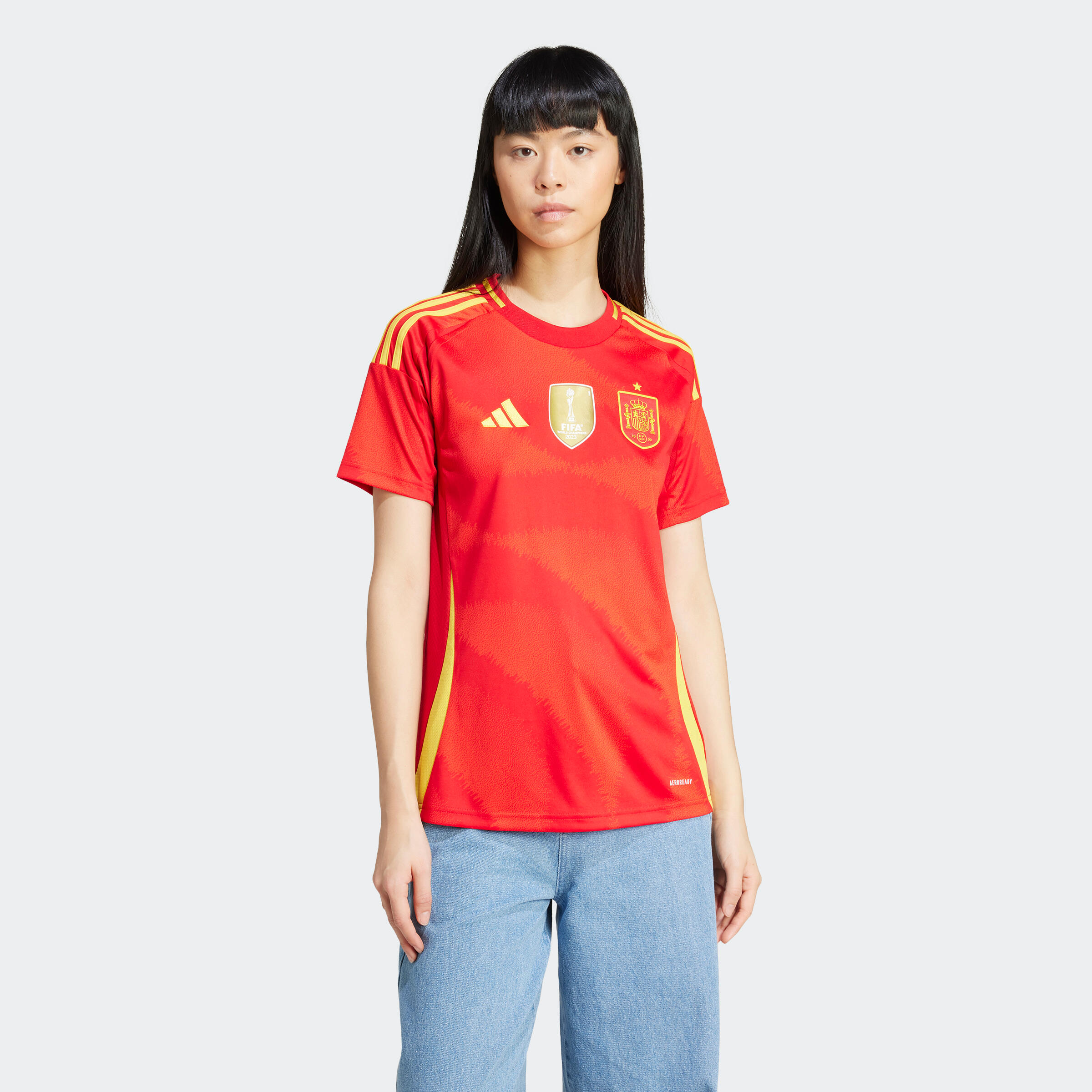 Adidas Damen Fußballtrikot Spanien Heim 2025 | 04067887608992 Adidas Damen Fußballtrikot Spanien Heim 2025 | 04067887608992