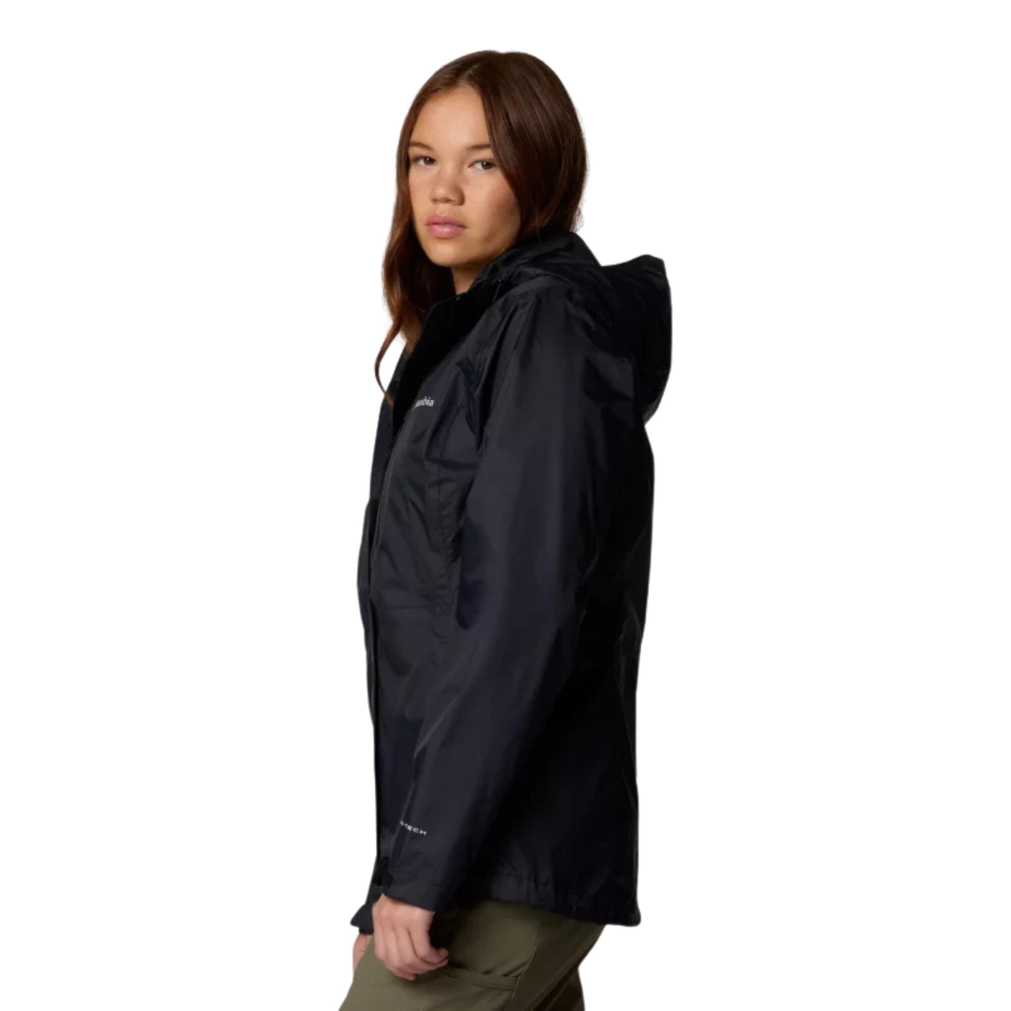 Women's Waterproof Hooded Jacket COLUMBIA - Black 2/6