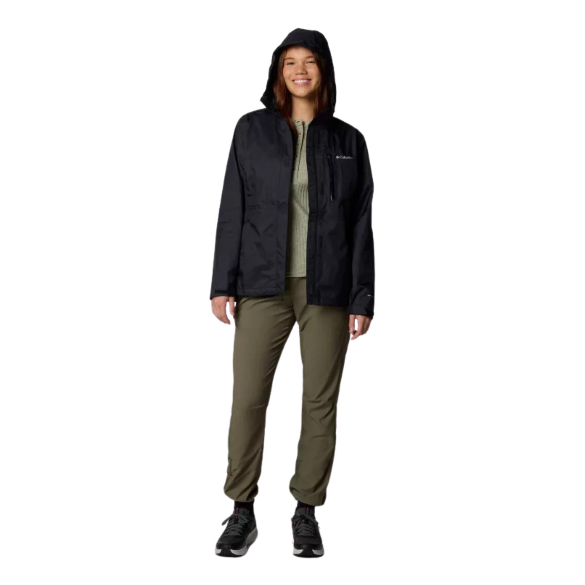 Women's Waterproof Hooded Jacket COLUMBIA - Black 3/6