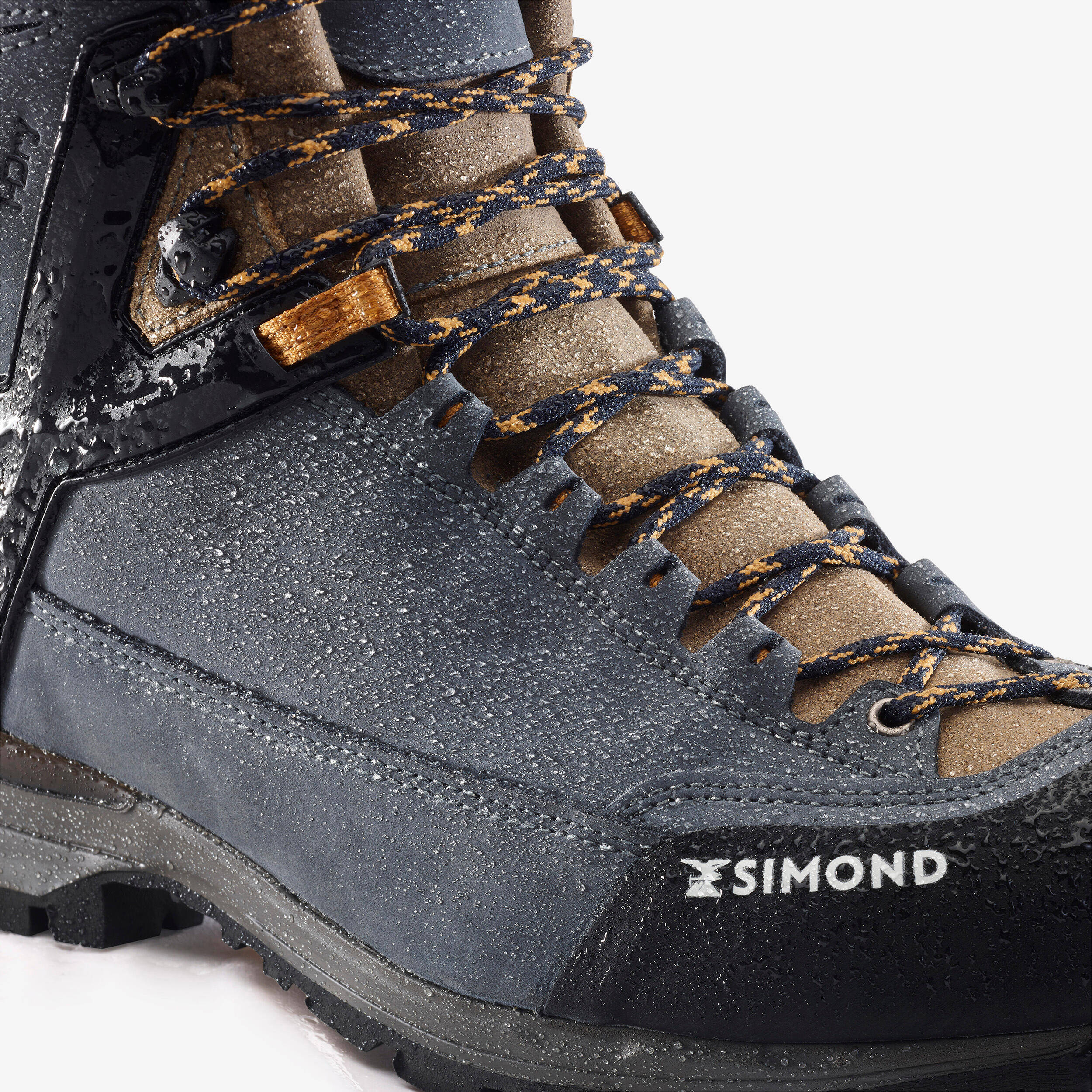 Men's Leather Boots Waterproof Vibram MT500 Grey -  4