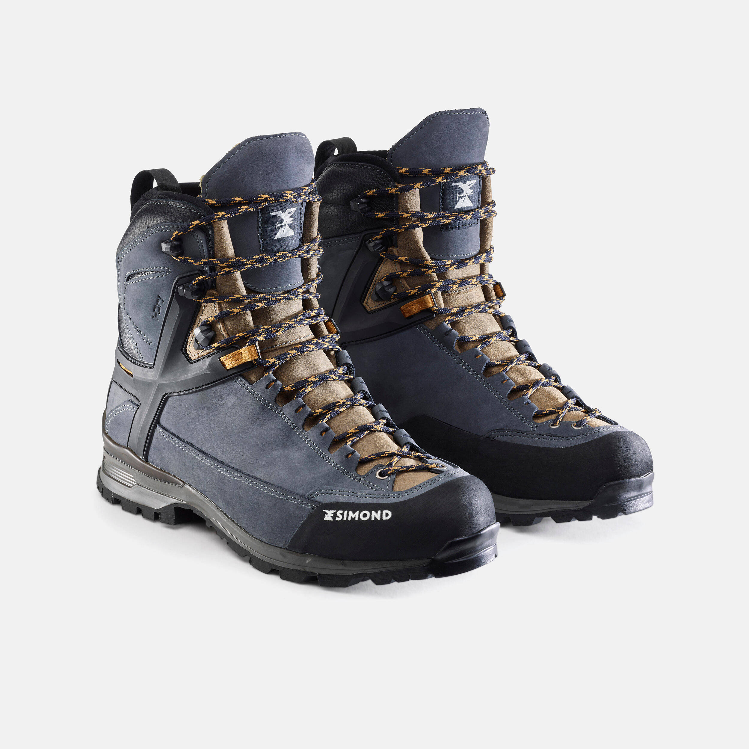 Men's Leather Boots Waterproof Vibram MT500 Grey -  3