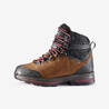 WOMEN'S WATERPROOF LEATHER HIGH TREKKING BOOTS - mt100 - WIDE