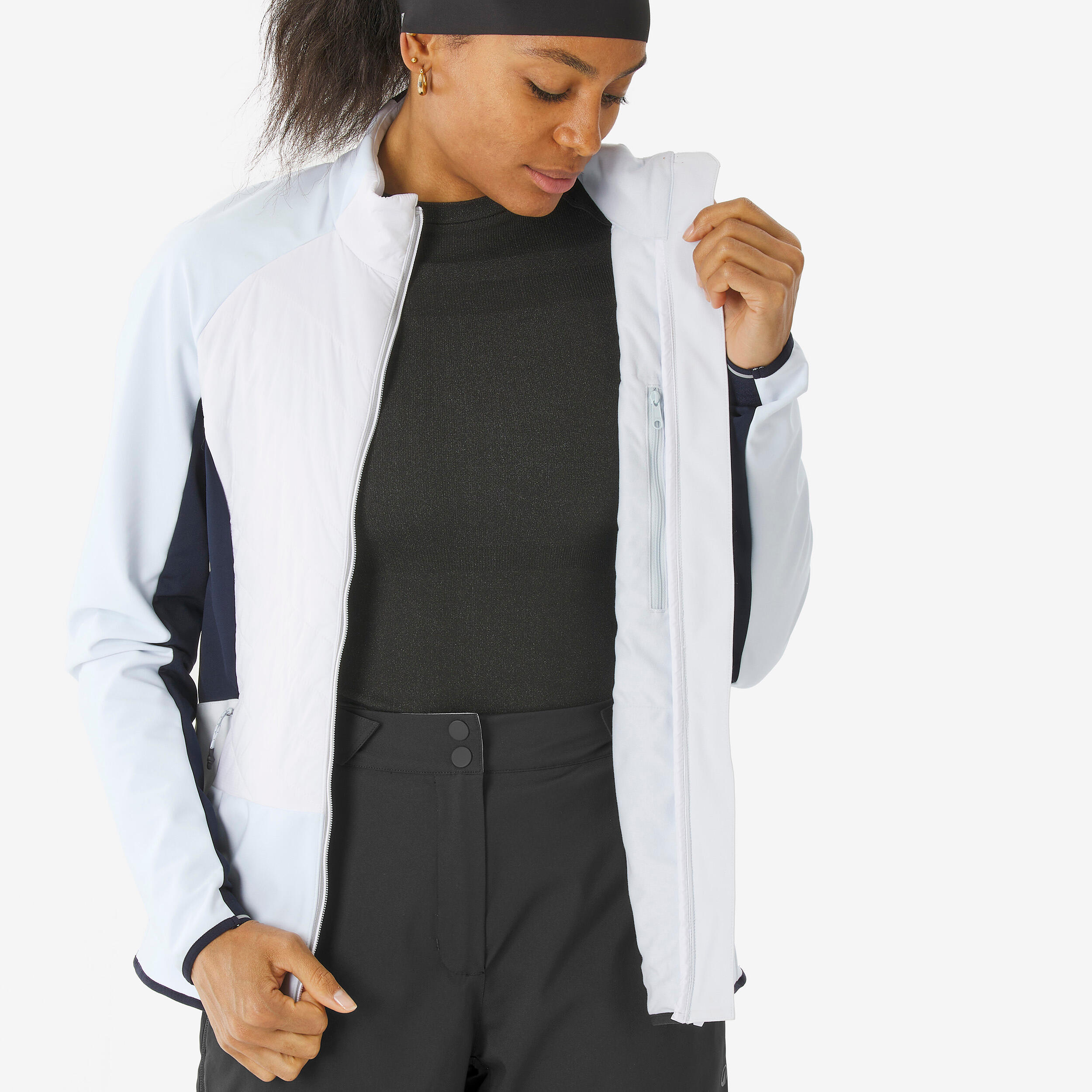 Manteau de ski de fond coupe-vent femme, XCS 500 - WEDZE