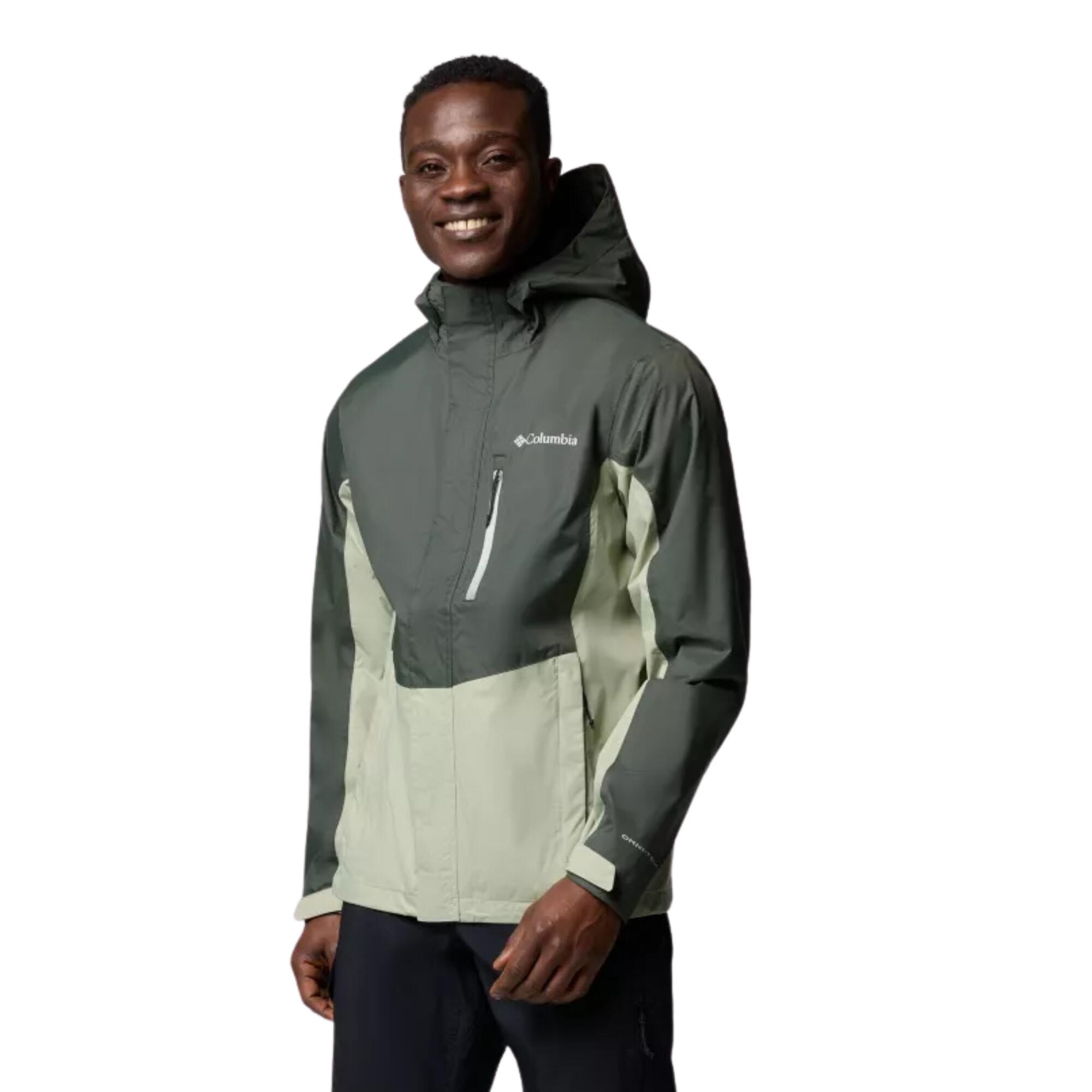 COLUMBIA Men's Waterproof Hooded Jacket COLUMBIA - Safari