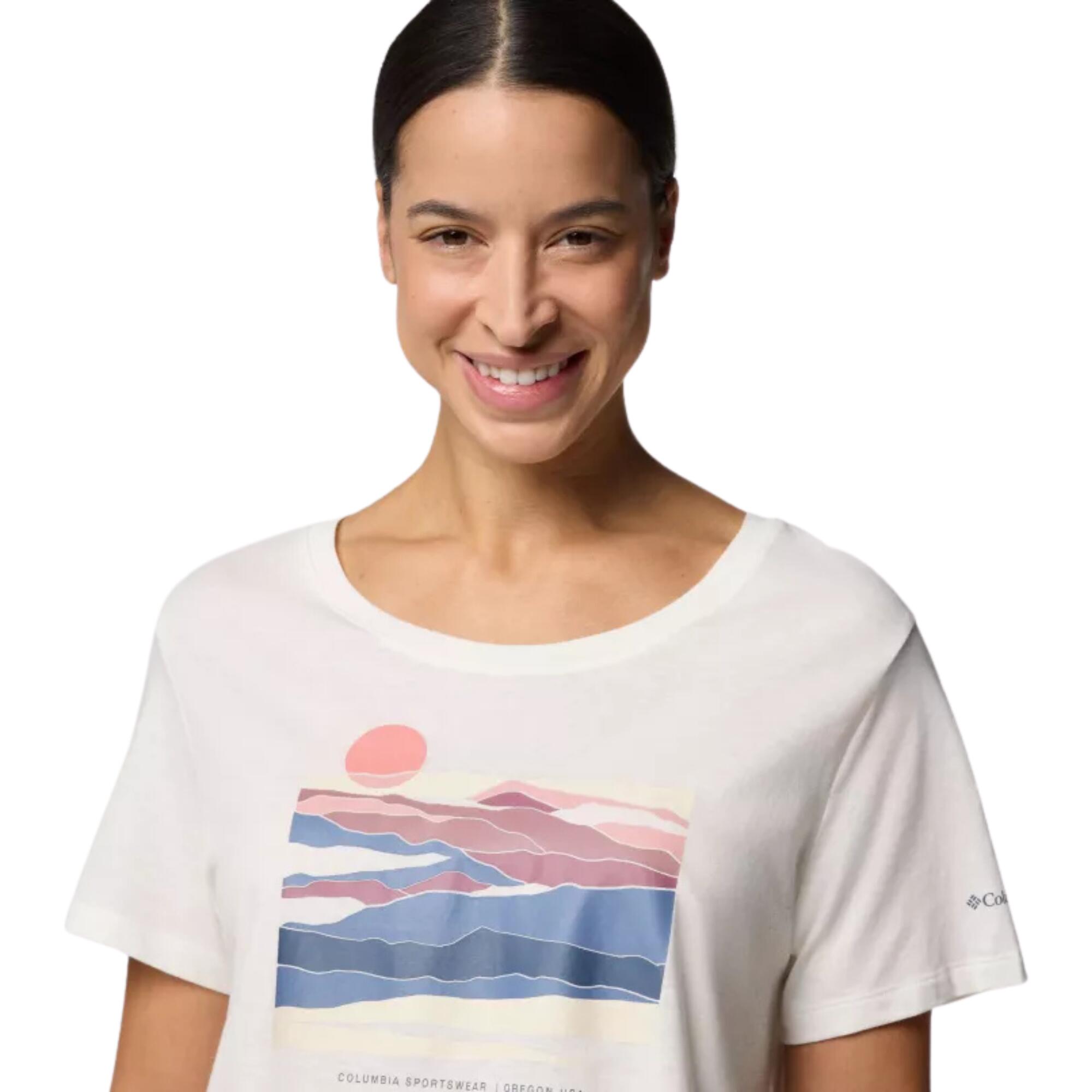Columbia women's short-sleeved T-shirt 3/4