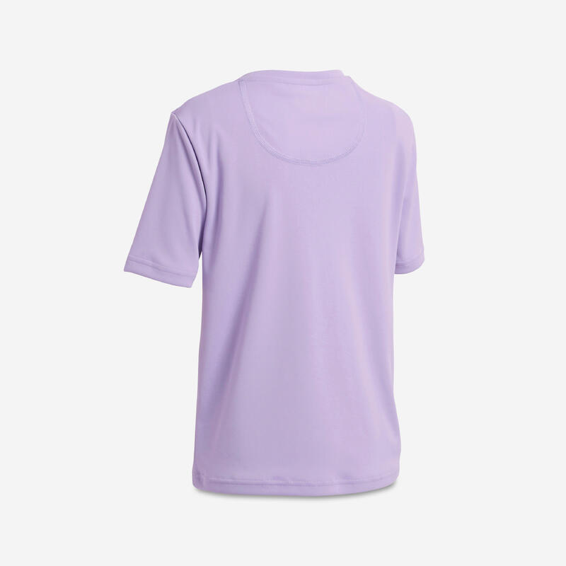 Tee shirt anti UV surf Junior - 100 violet