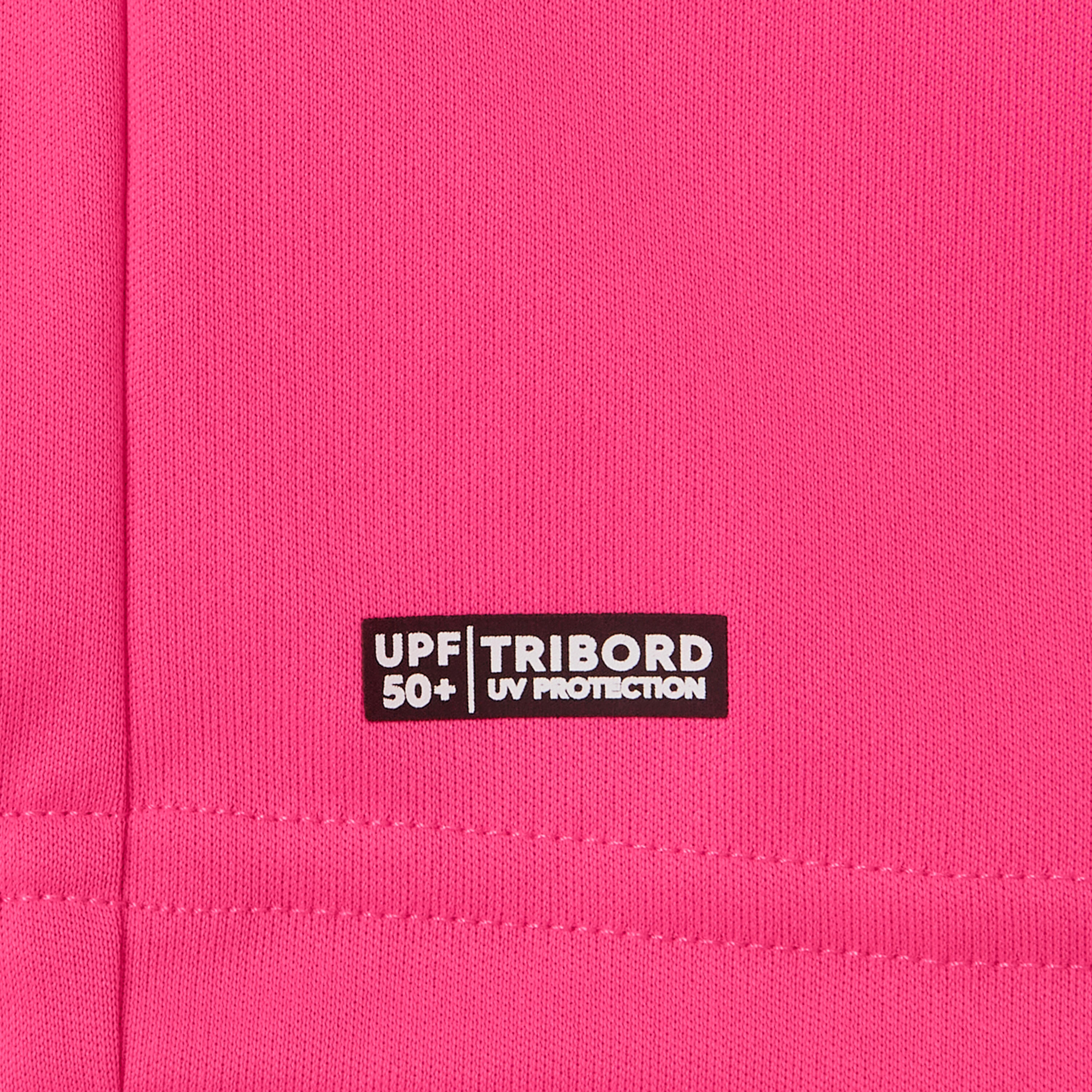 Maglia anti-UV bambina 100 rosa 6/7