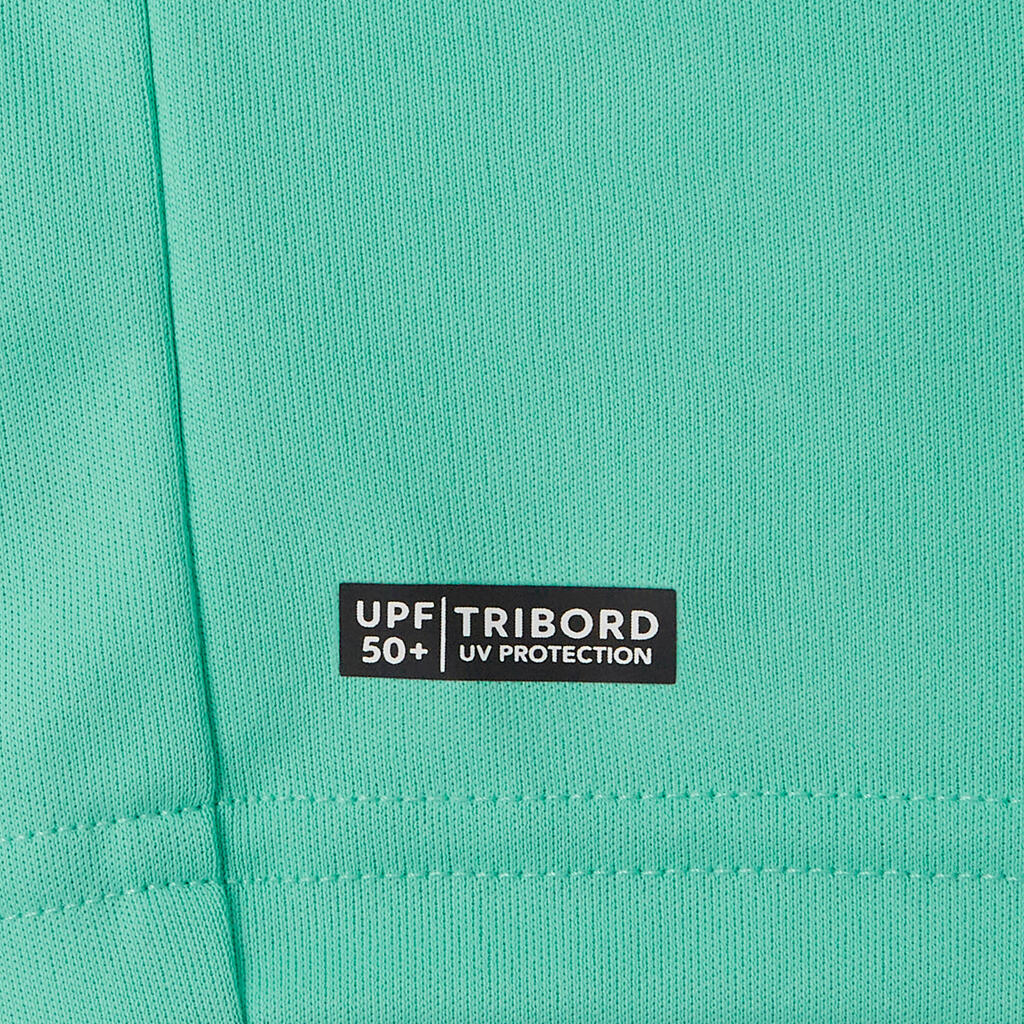 T-shirt anti UV surf Junior - 100 turquoise
