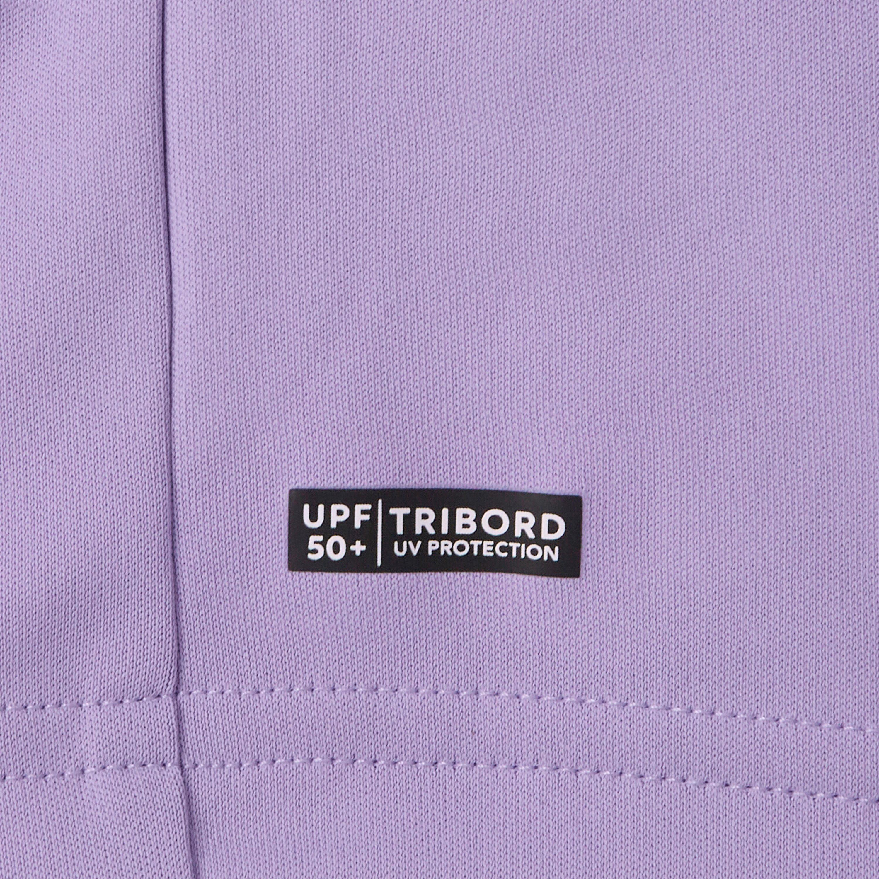 UV-Shirt Surfen Kinder 100 violett  6/7