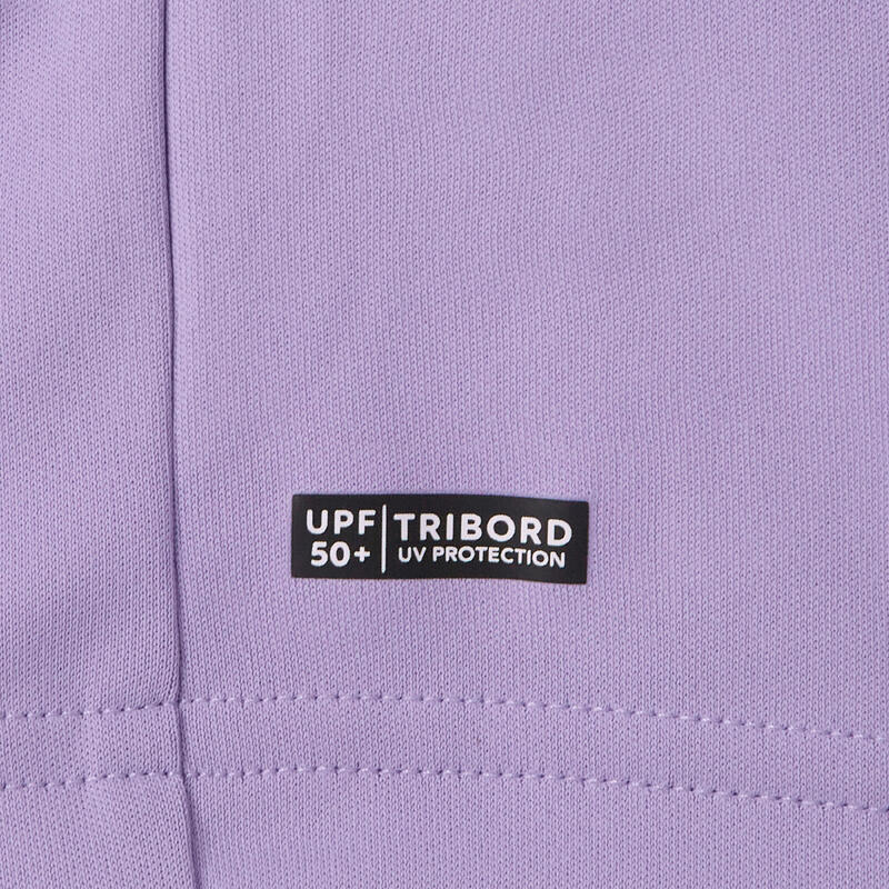 Tee shirt anti UV surf Junior - 100 violet