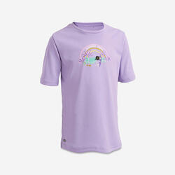 Water tee shirt anti uv enfant rose