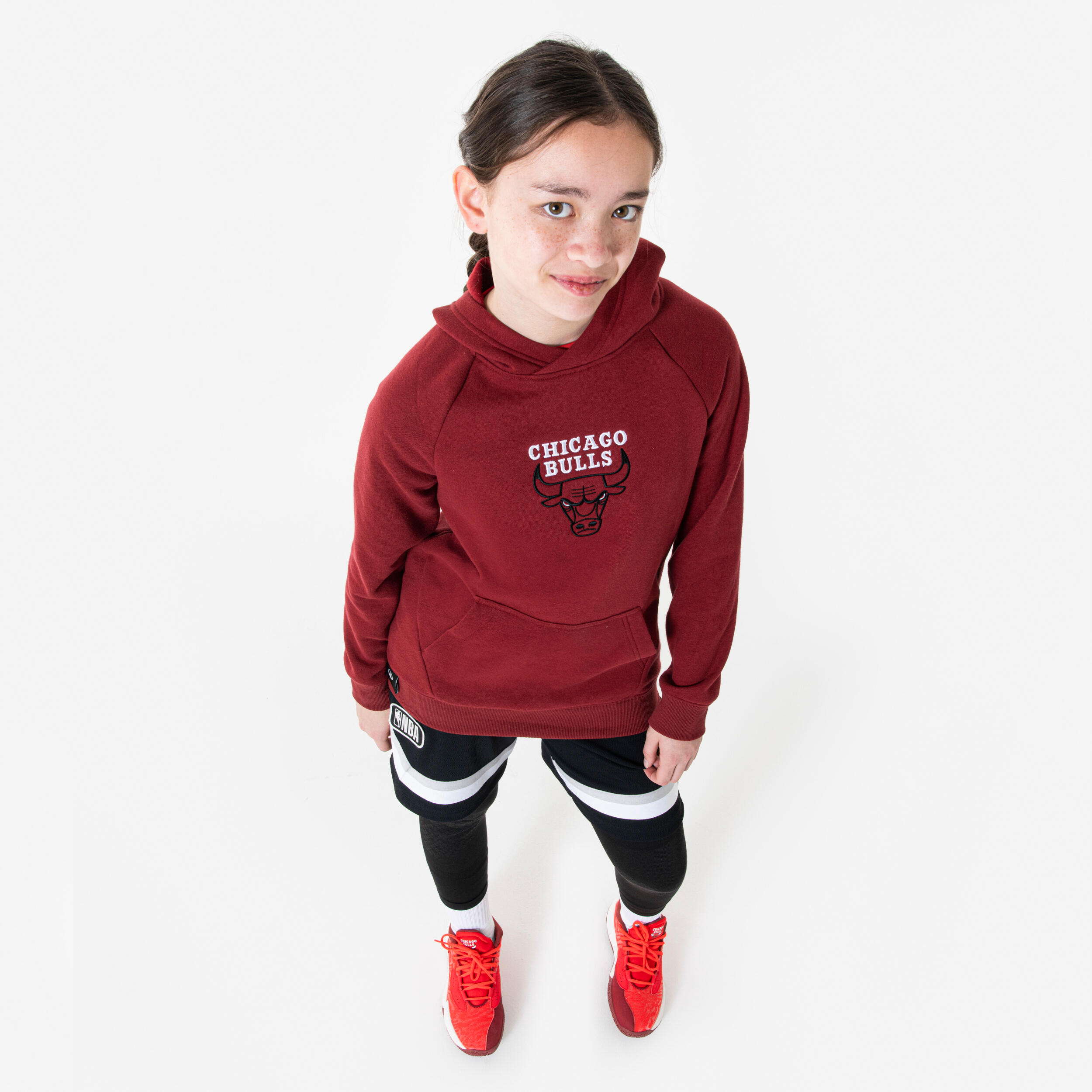 Kapuzenpulli Chicago Bulls, Kinder, Hoodie 900 NBA JR Rot 5/7
