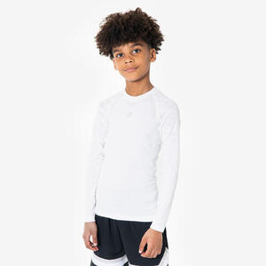Camiseta interior de baloncesto NBA manga larga niño - blanco