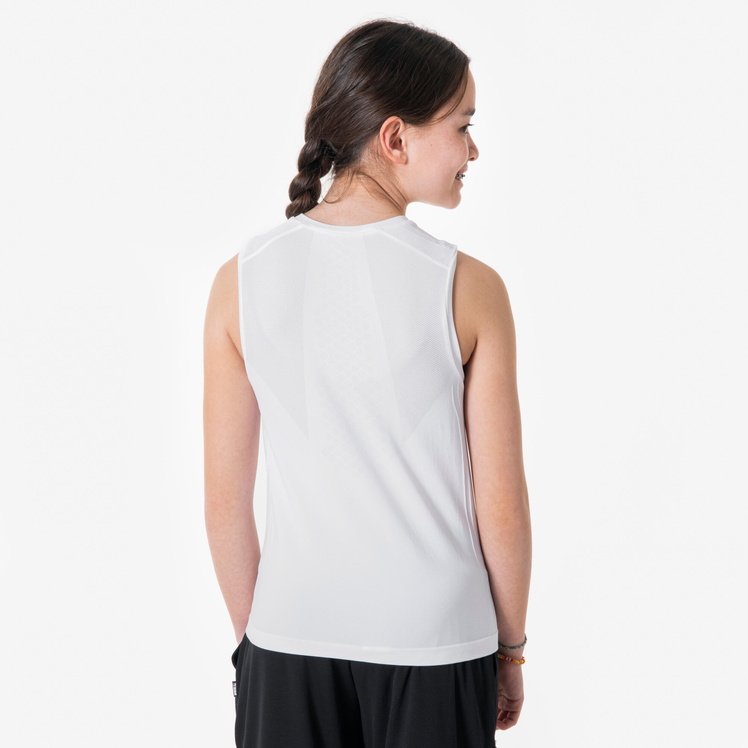 Sous-maillot basketball NBA sans manche enfant - blanc 4/7