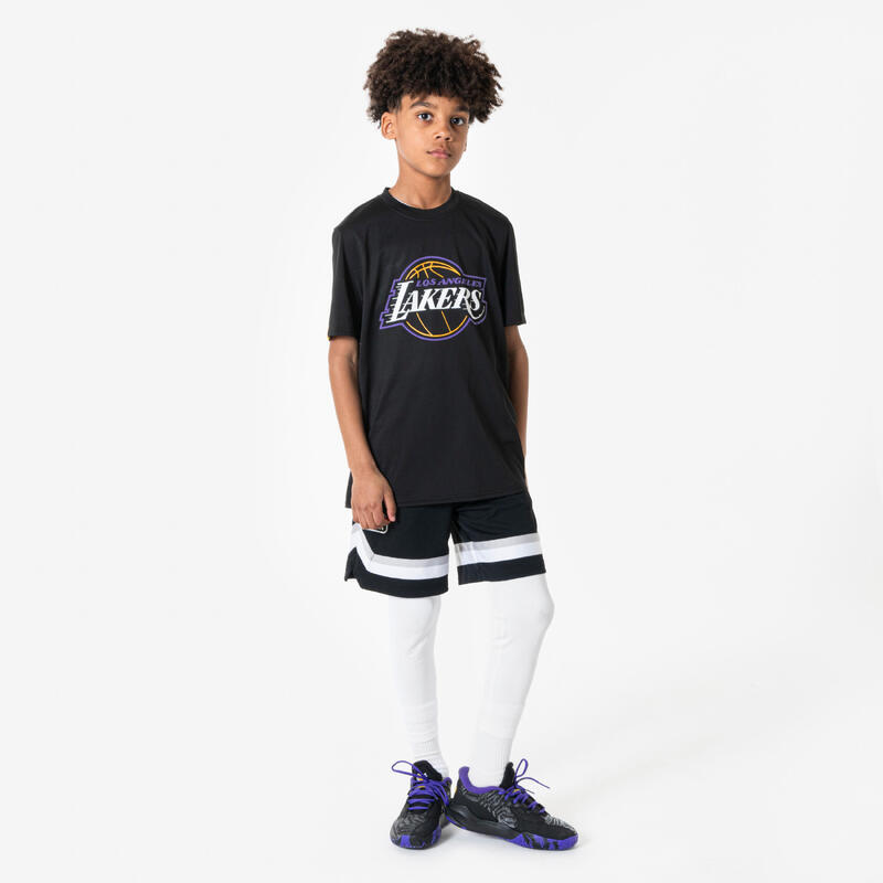 Colanți pentru baschet 3/4 NBA Alb Copii