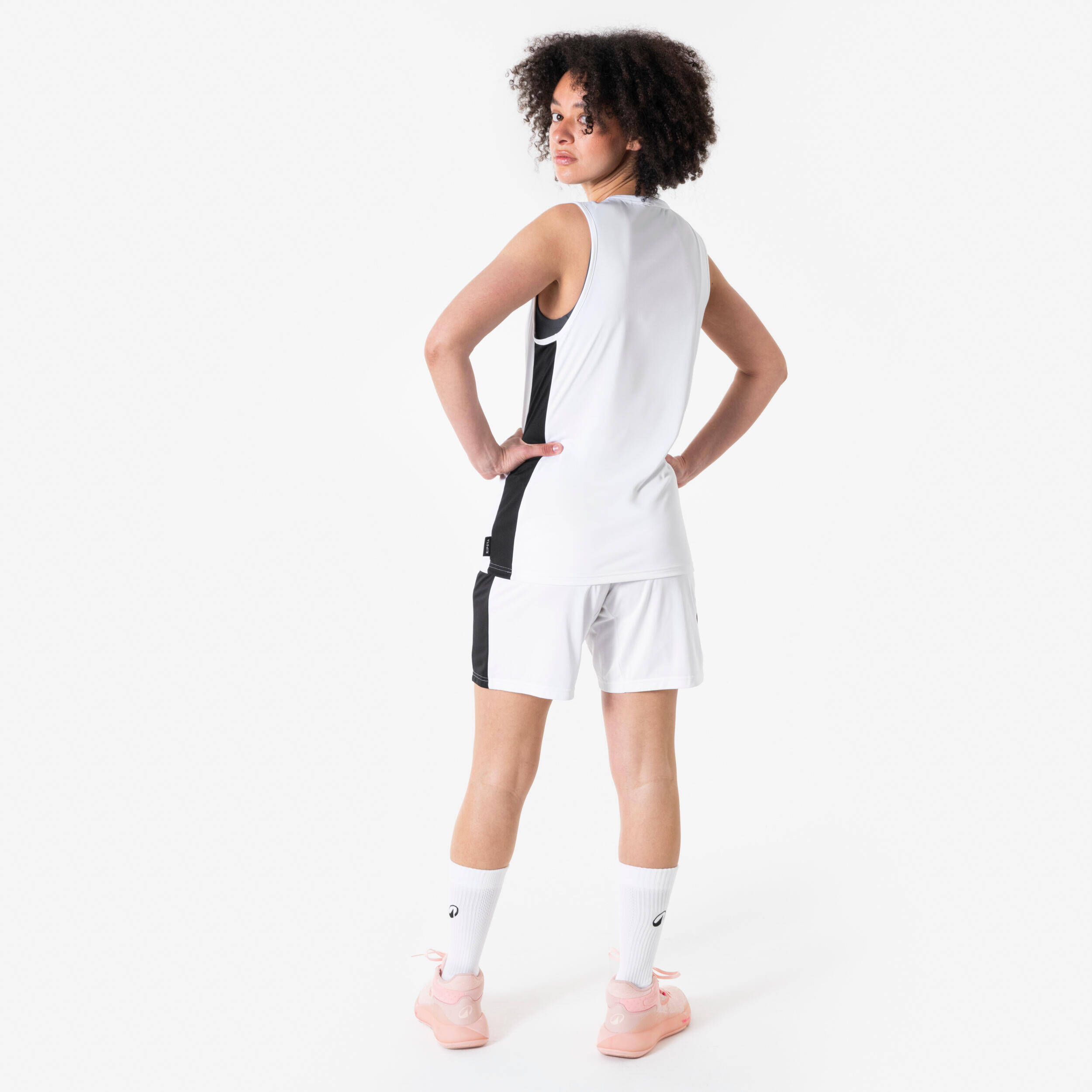Men's/Women's Basketball Shorts 100 - White -  4
