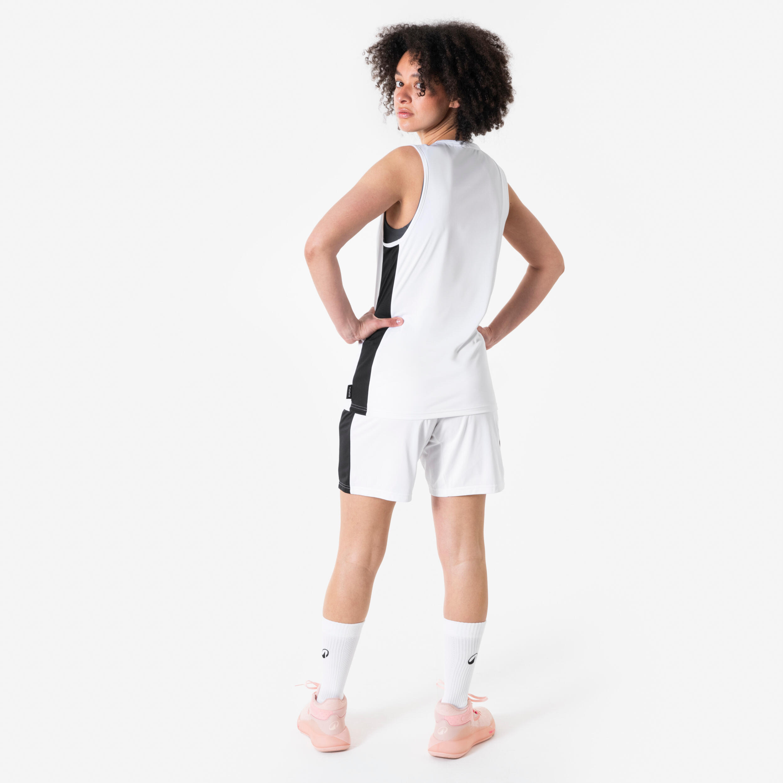 Calções de Basquetebol Adulto SHORT 100 Branco 4/8
