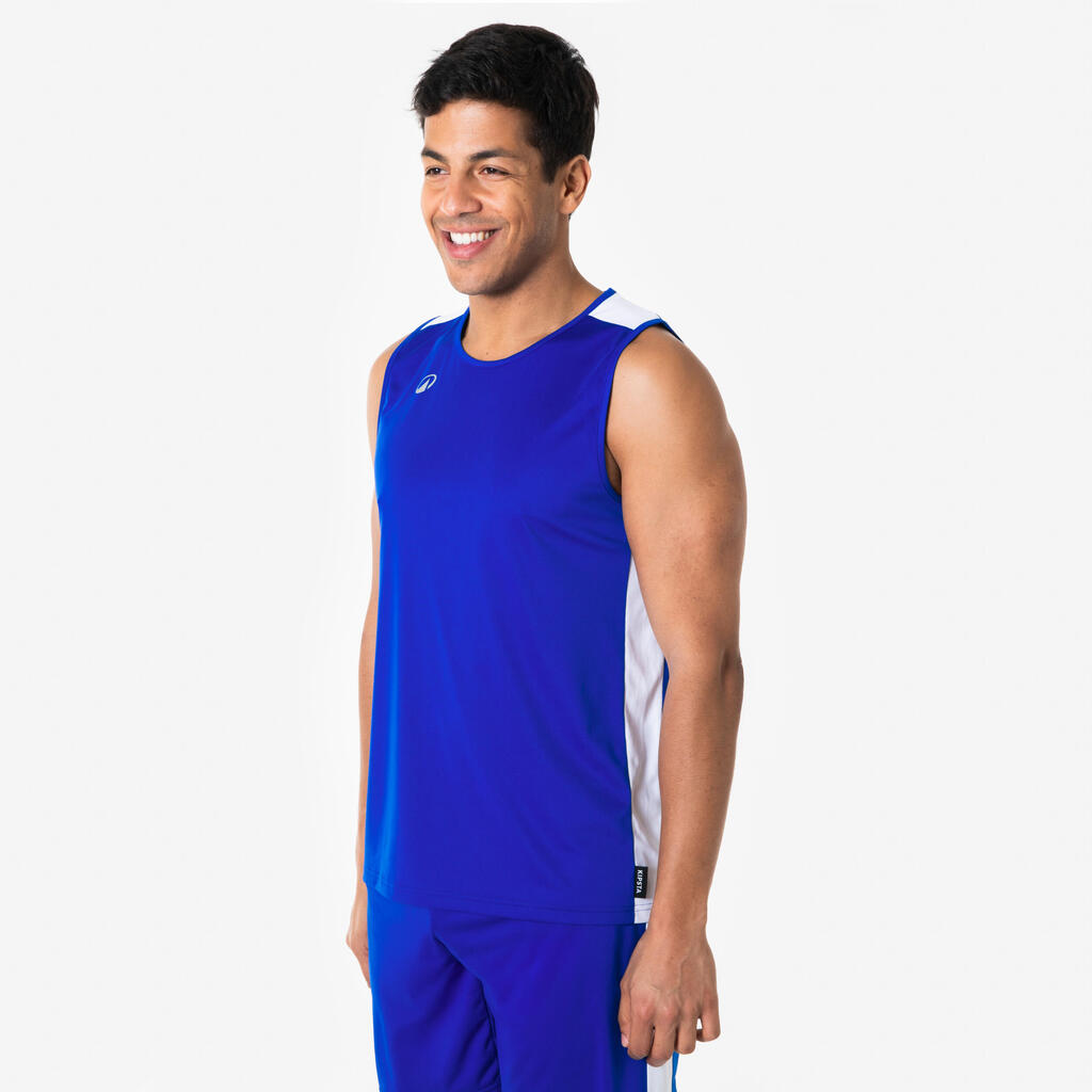 Men's/Women's Sleeveless Basketball Shirt Tank 100 - Blue