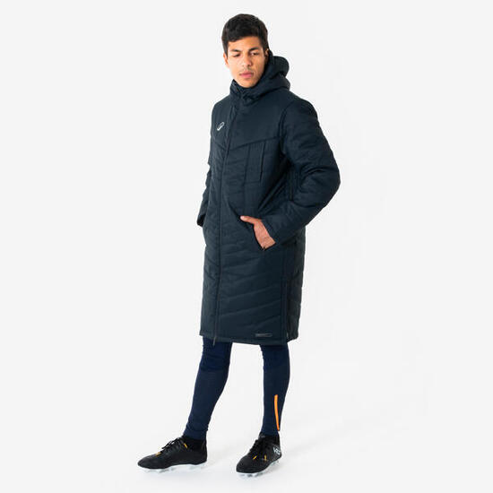 Parka de football longue adulte noir
