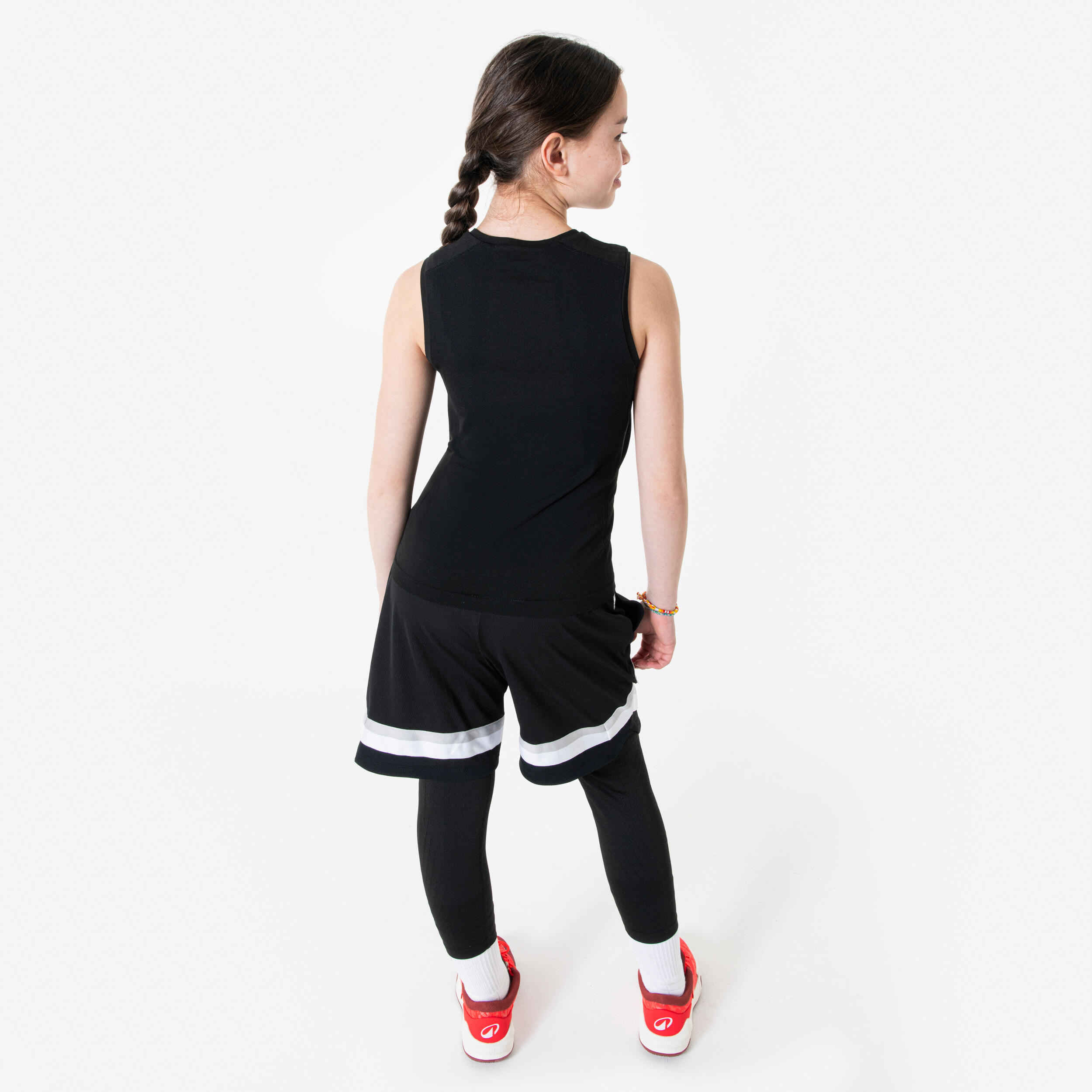 Unterwäsche / 3/4-Tights für NBA-Basketball für Kinder (Schwarz) 4/9