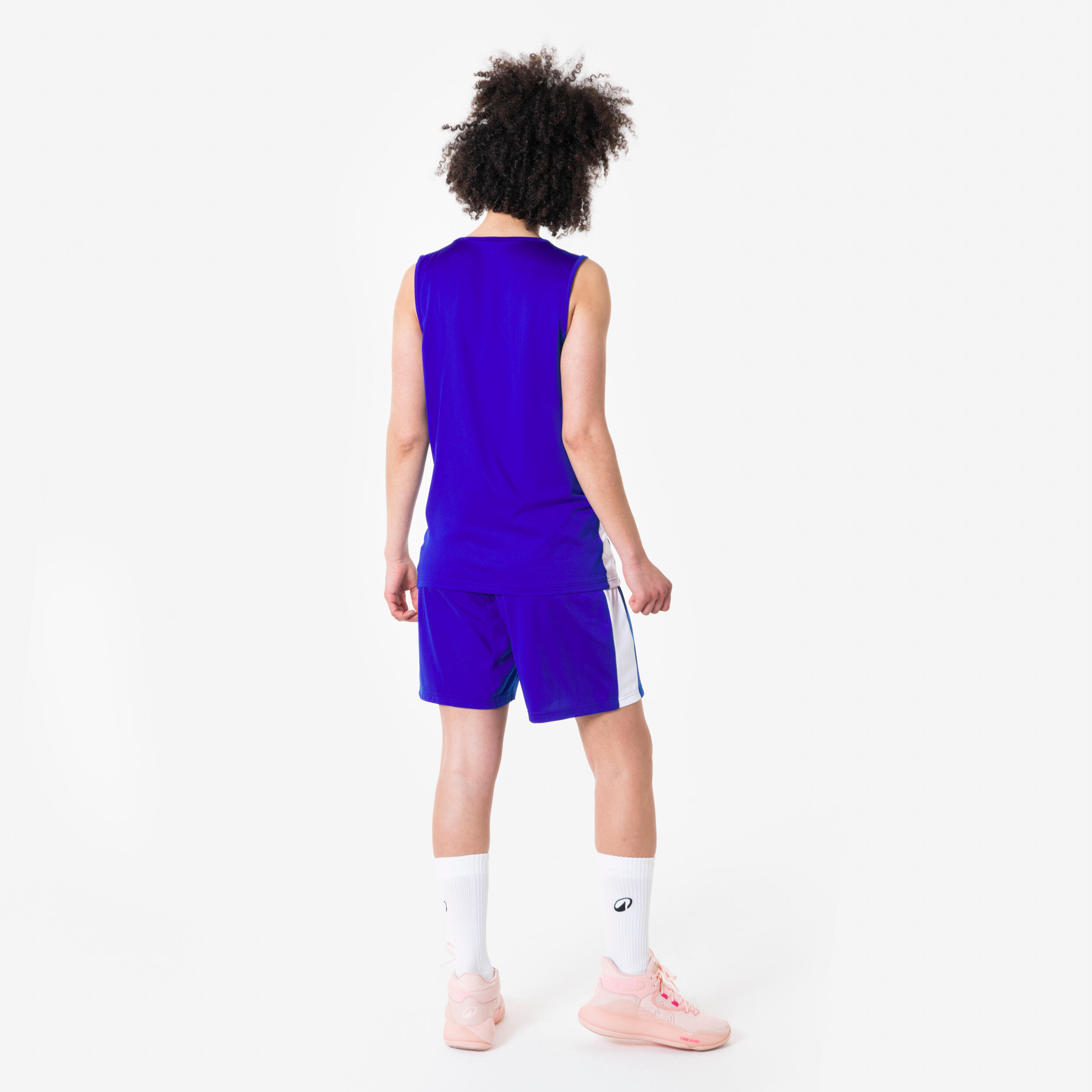 Calções de Basquetebol Adulto SHORT 100 Azul 4/8