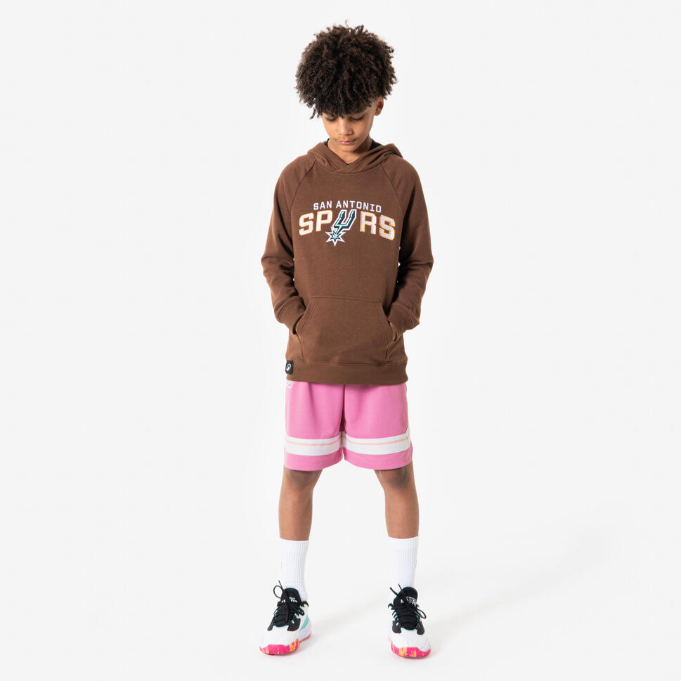Bluza z kapturem do koszykówki dla dzieci Tarmak NBA 900 San Antonio Spurs