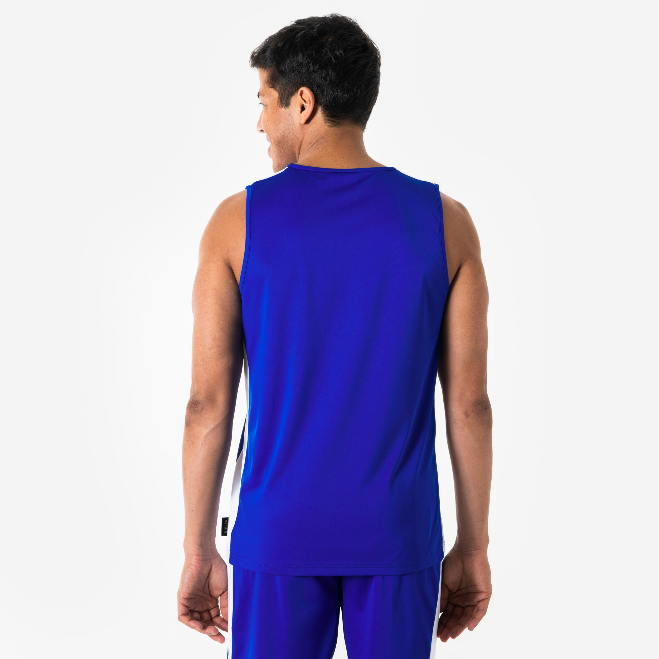 Ärmelloses Basketballtrikot Damen/Herren - Tank 100 blau 4/8