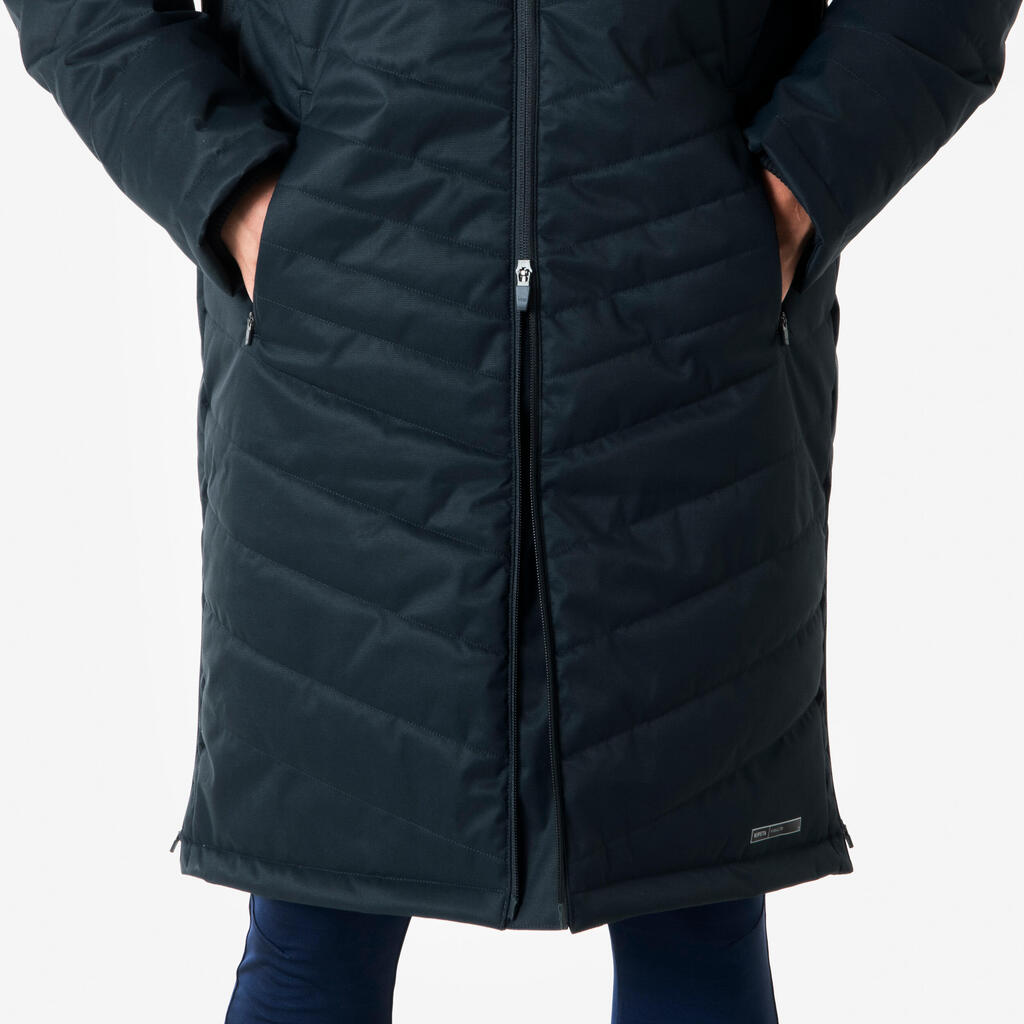 Adult Long Football Parka - Black