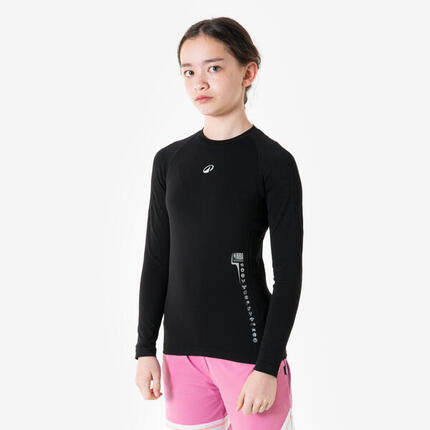 Sous-maillot basketball NBA manche longue enfant - noir