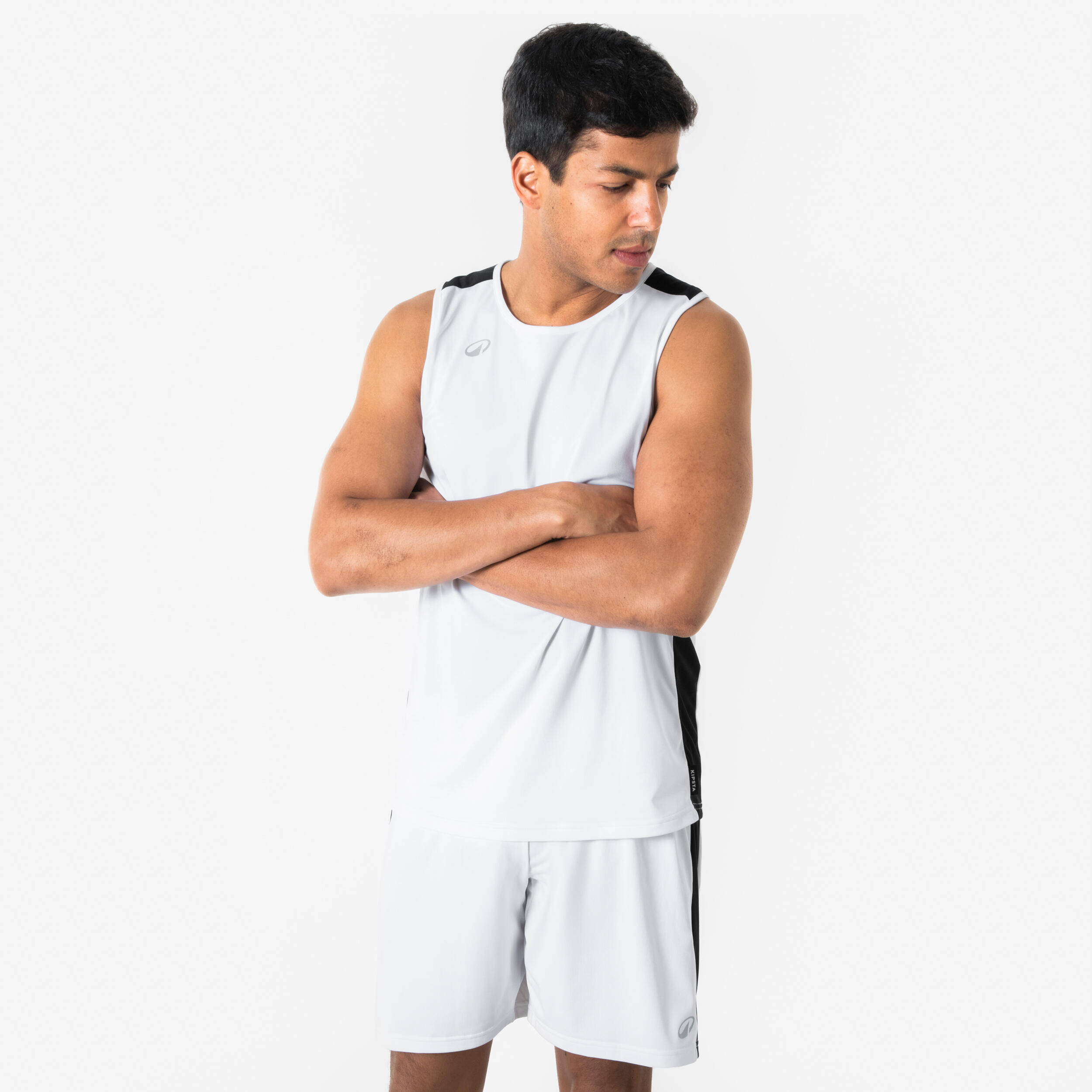 Men's/Women's Basketball Shorts 100 - White -  2
