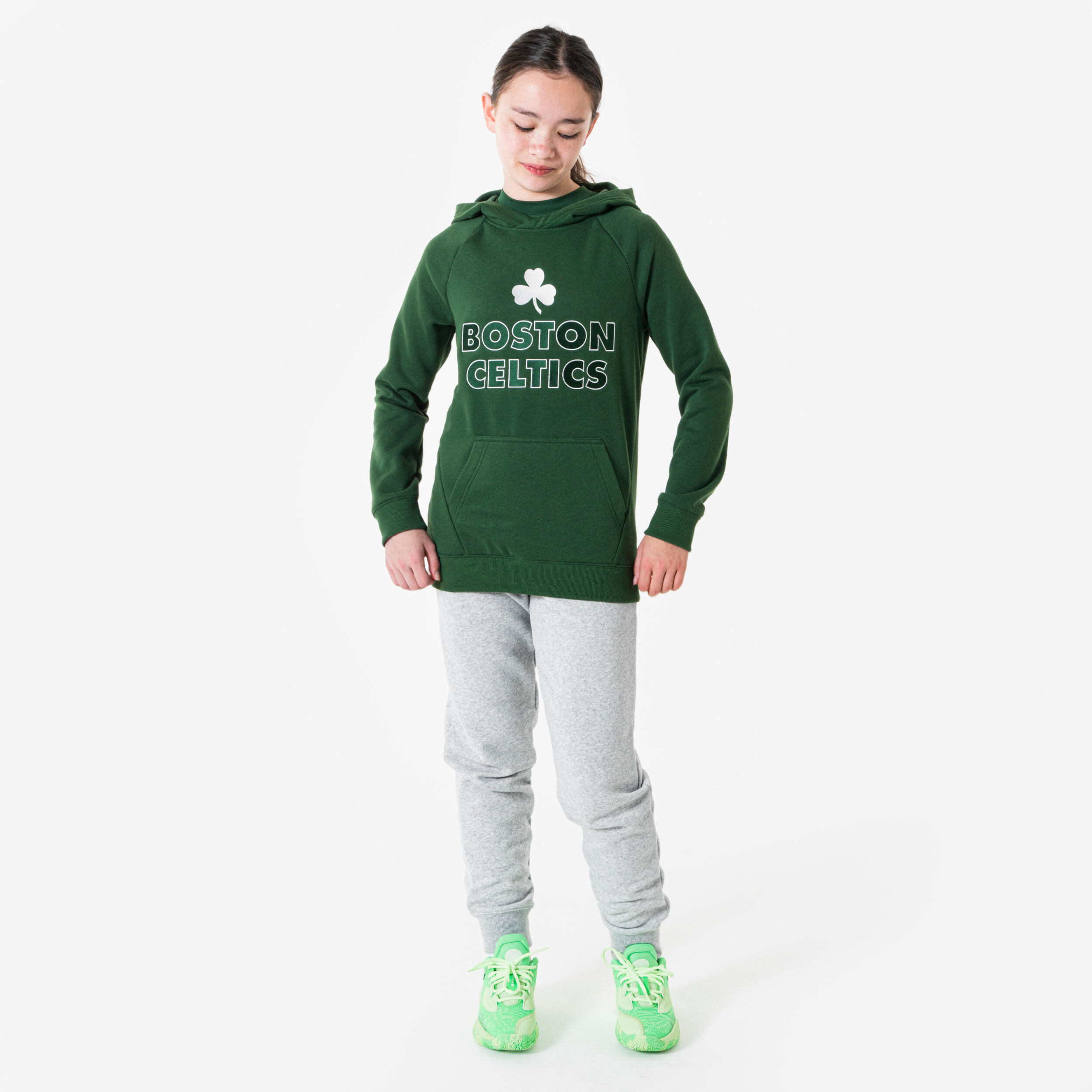 Felpa con cappuccio basket bambino 900 NBA BOSTON CELTICS verde 2/9
