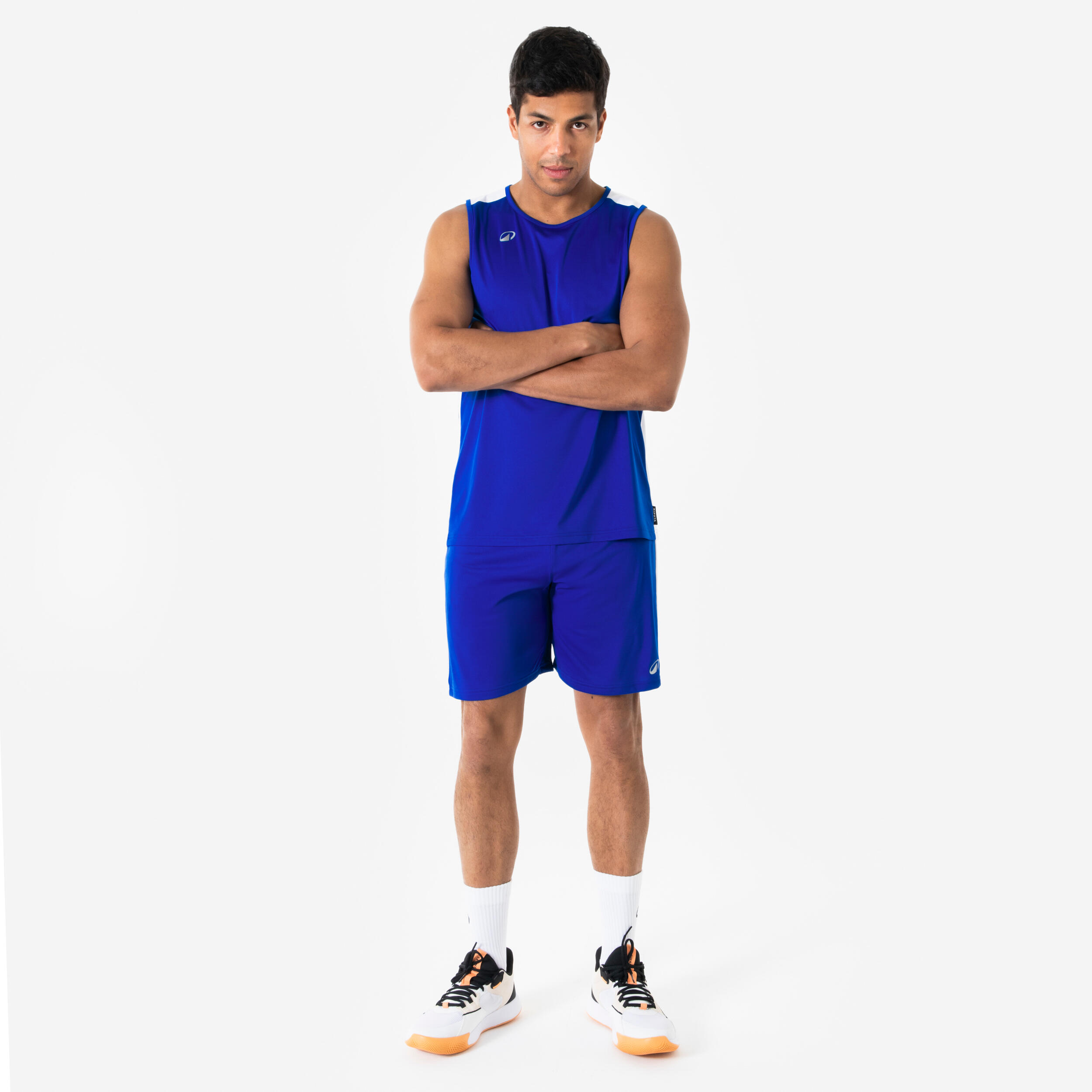 Men's/Women's Sleeveless Basketball Shirt Tank 100 - Blue