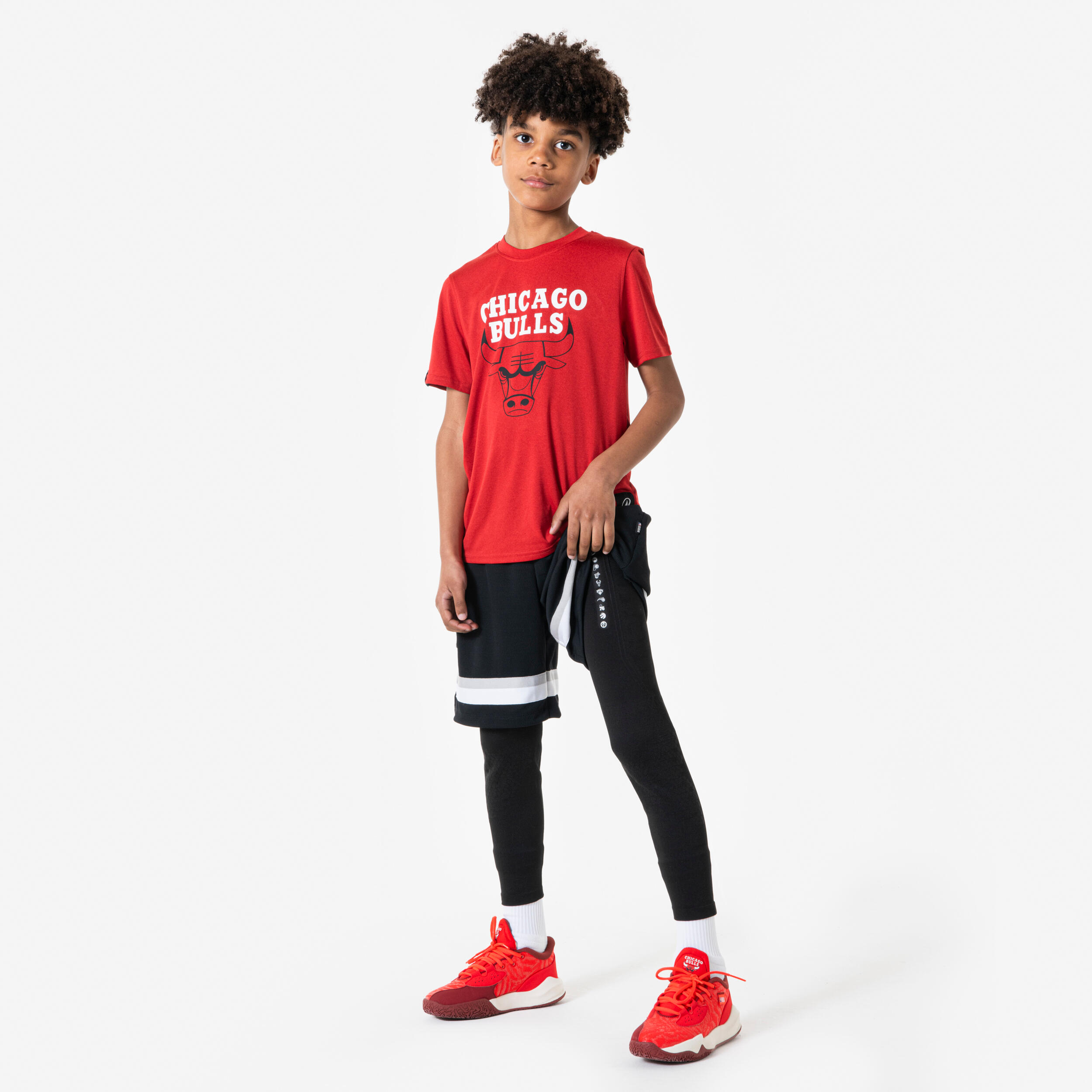 Unterwäsche / 3/4-Tights für NBA-Basketball für Kinder (Schwarz) 2/9