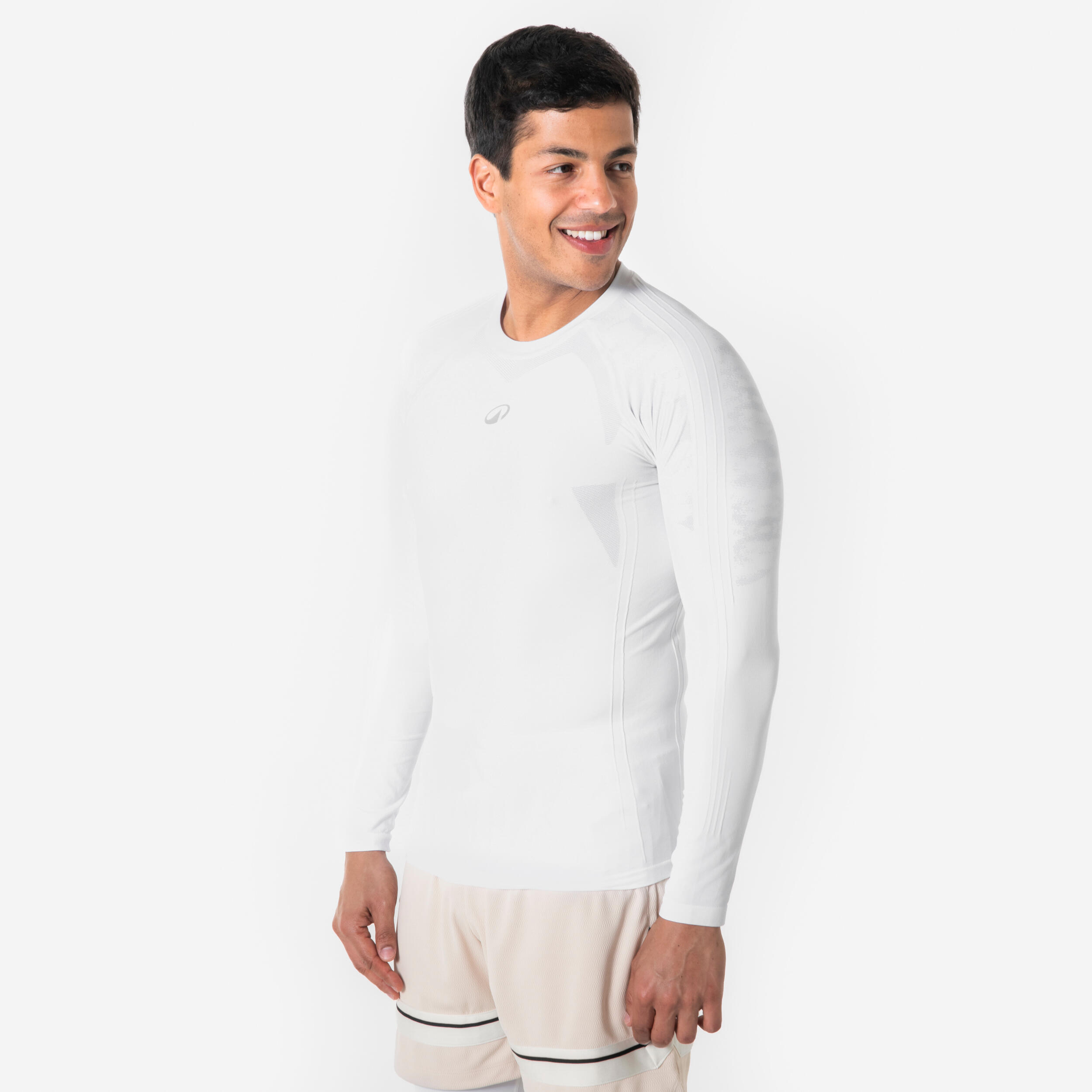TARMAK Unisex basketbalové spodné tričko NBA biele S