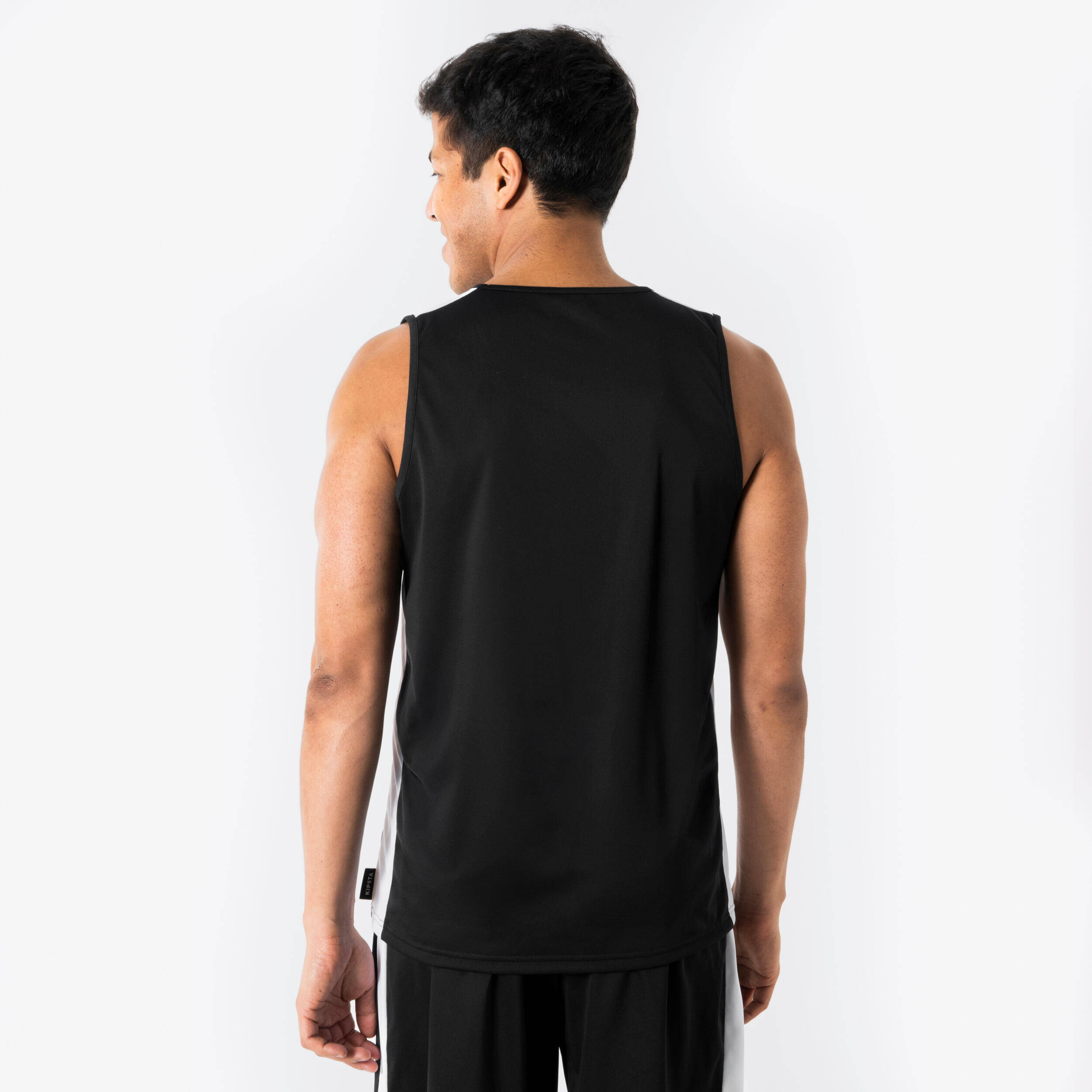 Men's/Women's Sleeveless Basketball Shirt Tank 100 - Black -  4