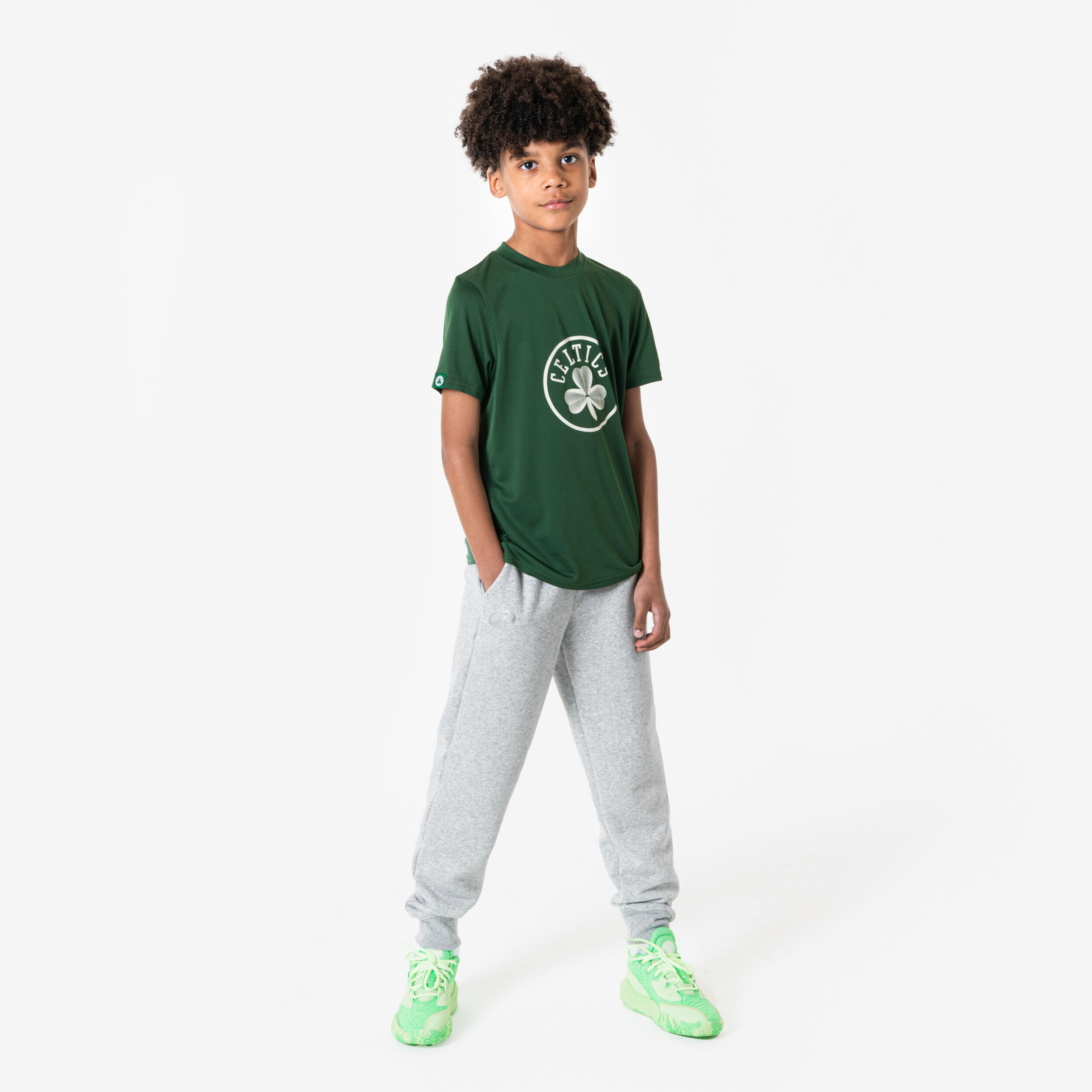 Kids' Basketball T-Shirt TS 900 NBA Celtics - Green 2/6