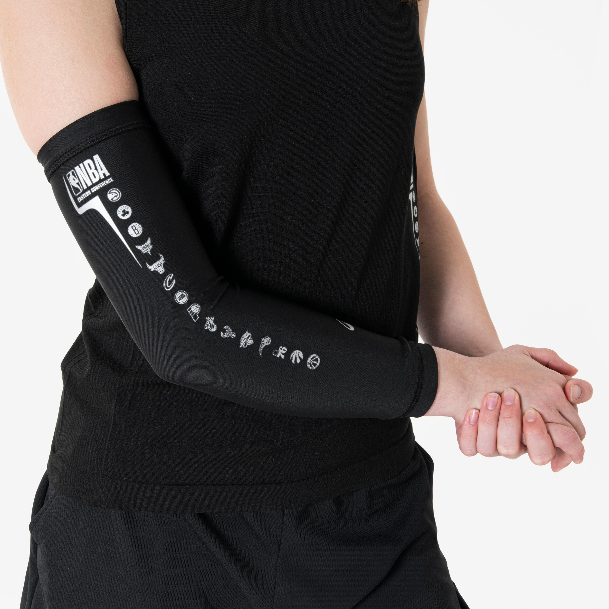 NBA basketball sleeve black, junior - Black