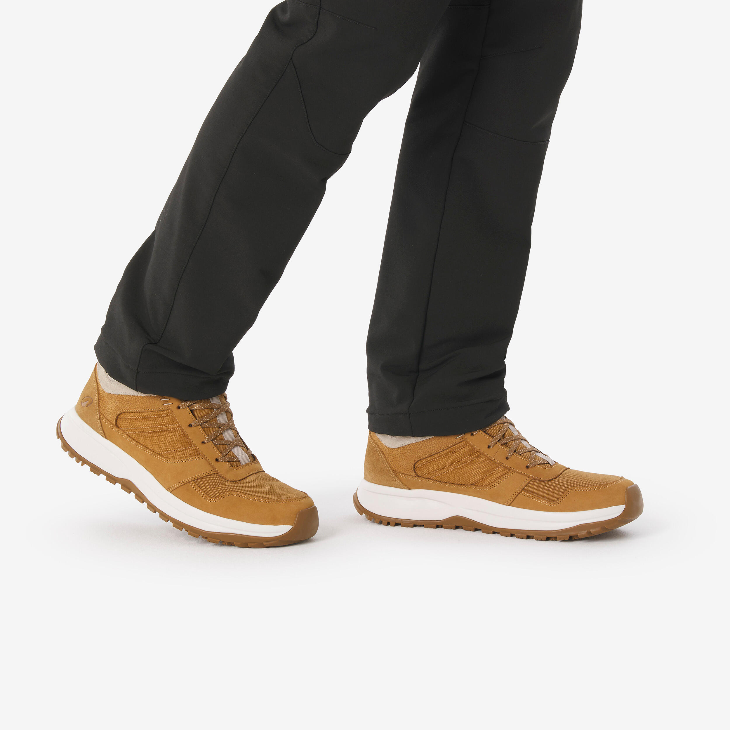 Chaussures de randonnée chaudes en cuir homme, NH 500 Mid - QUECHUA