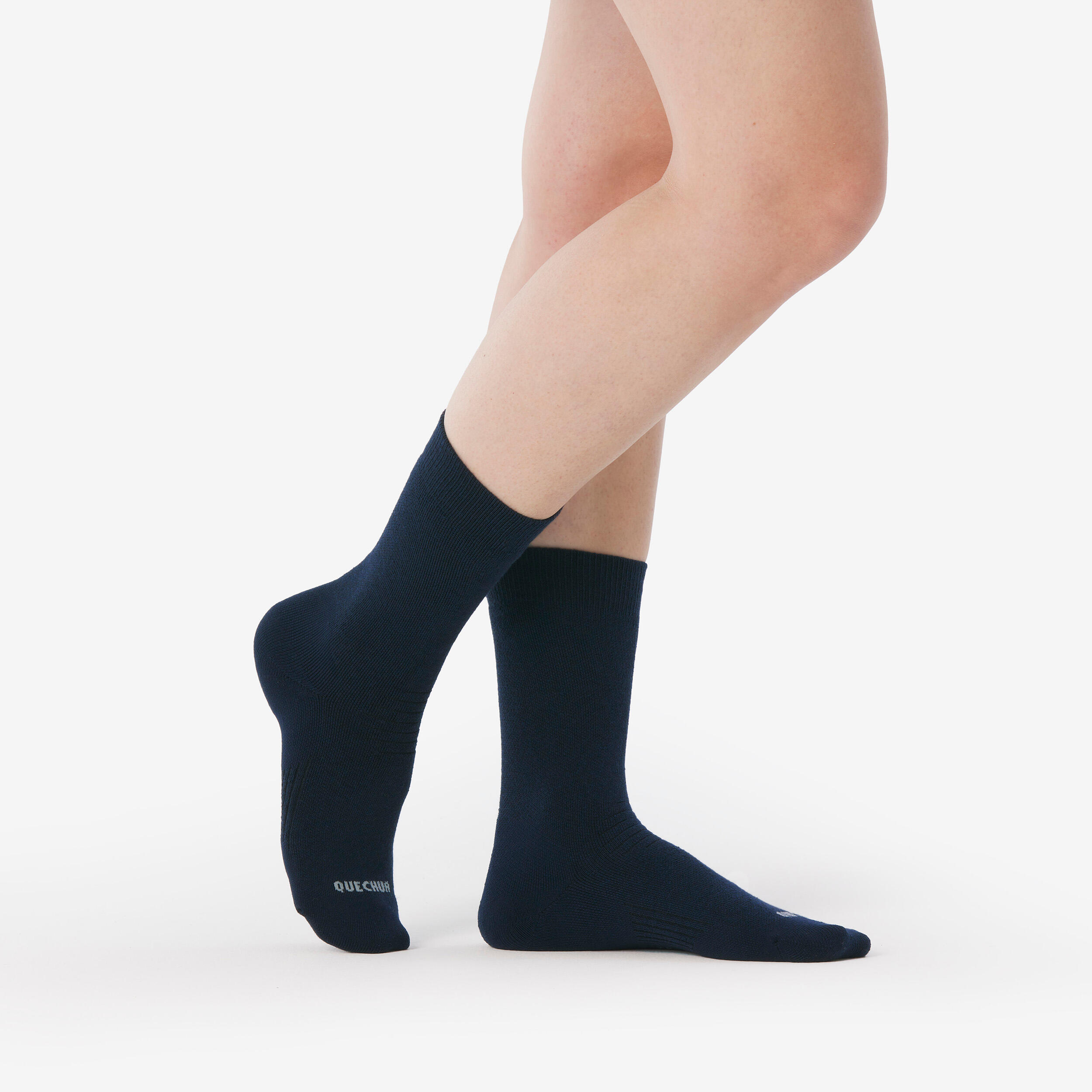 Mixed winter hiking socks SH100 Mid - Blue