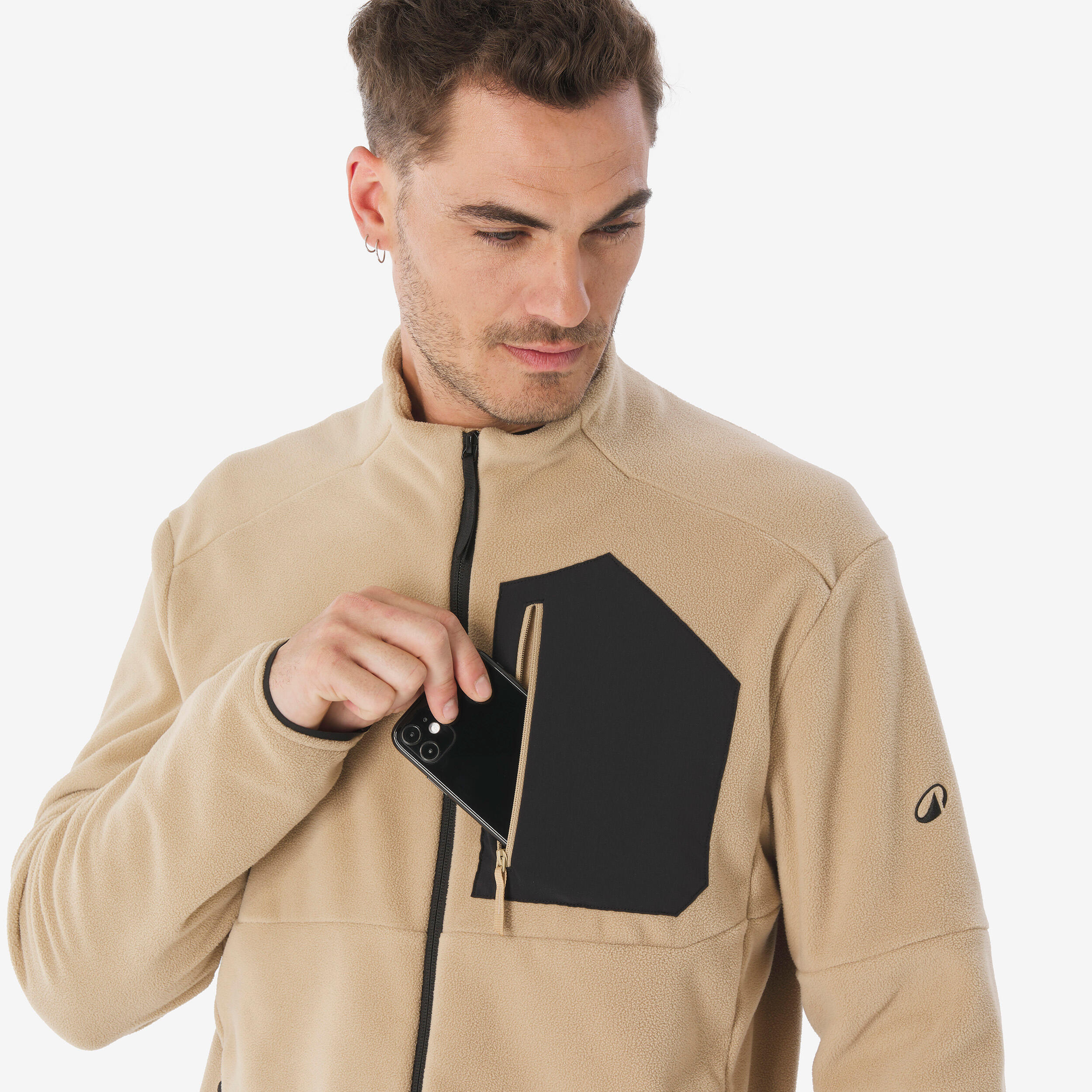 Veste de randonnée en polaire zippée homme, MH 500 - QUECHUA