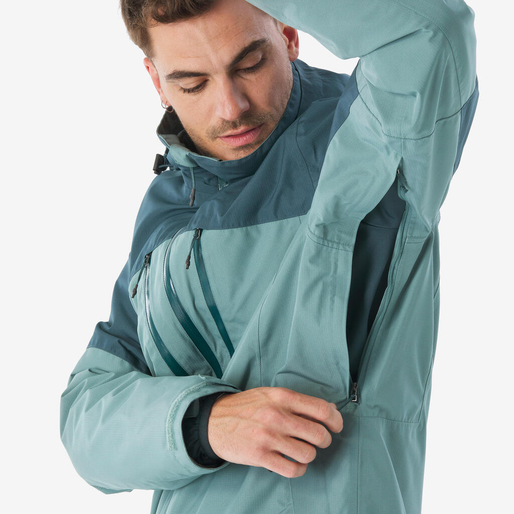 3-in-1-Jacke Herren Mountain bis -10 °C wasserdicht - MH500 grün