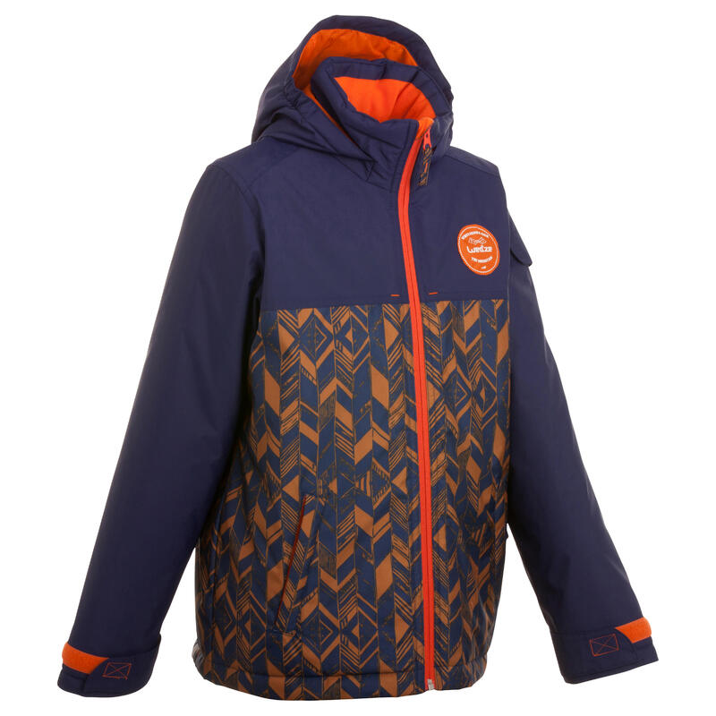 WEDZE ONESTYLE BOYS' SKI JACKET blue and print design. WEDZE - Decathlon