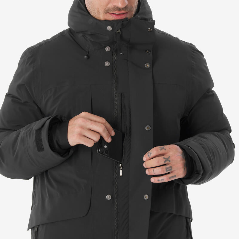 Parka de drumeție -20°C impermeabilă, NH900 Plume negru Bărbați