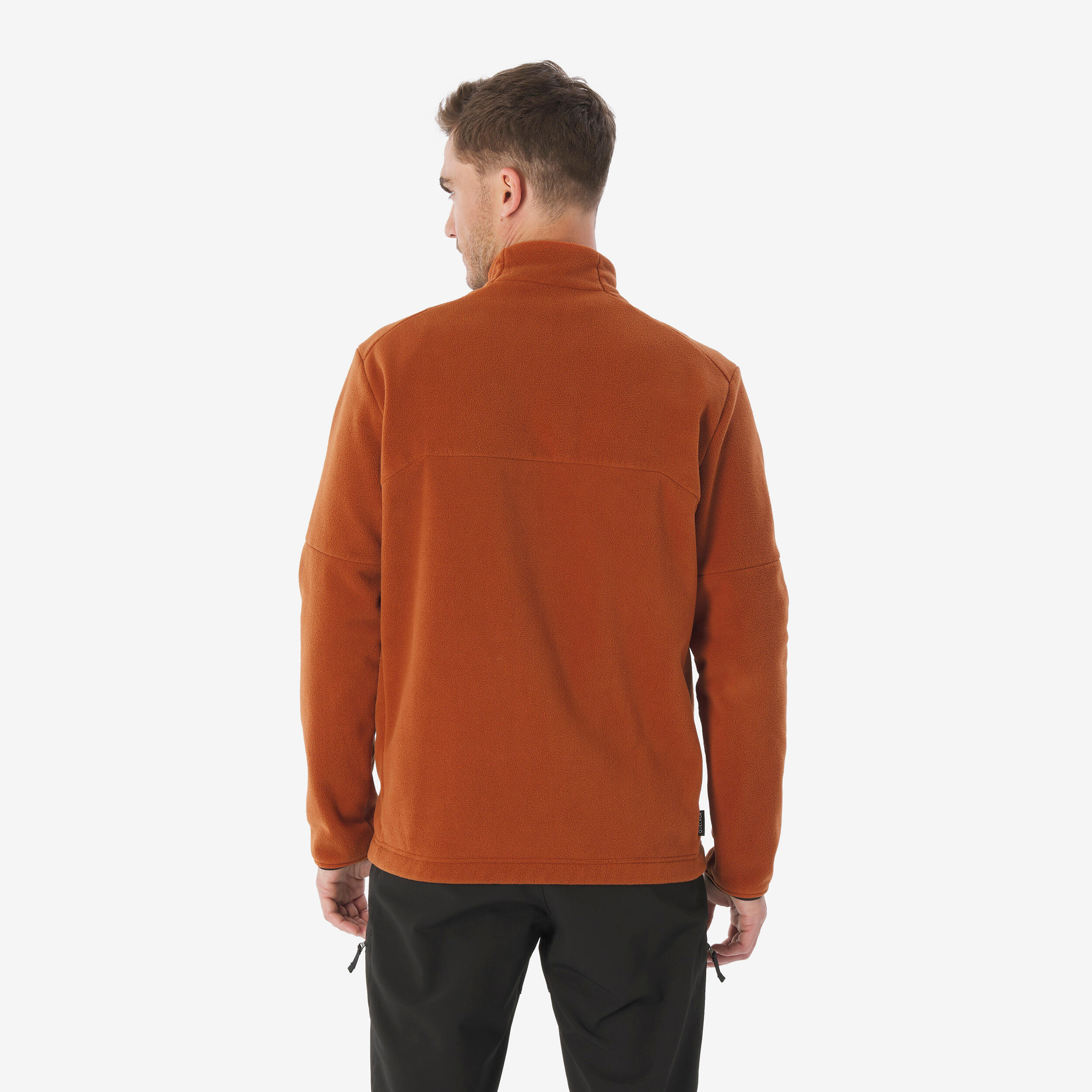 Polaire de randonnée montagne homme, MH500 full zip pocket rouge 3/9