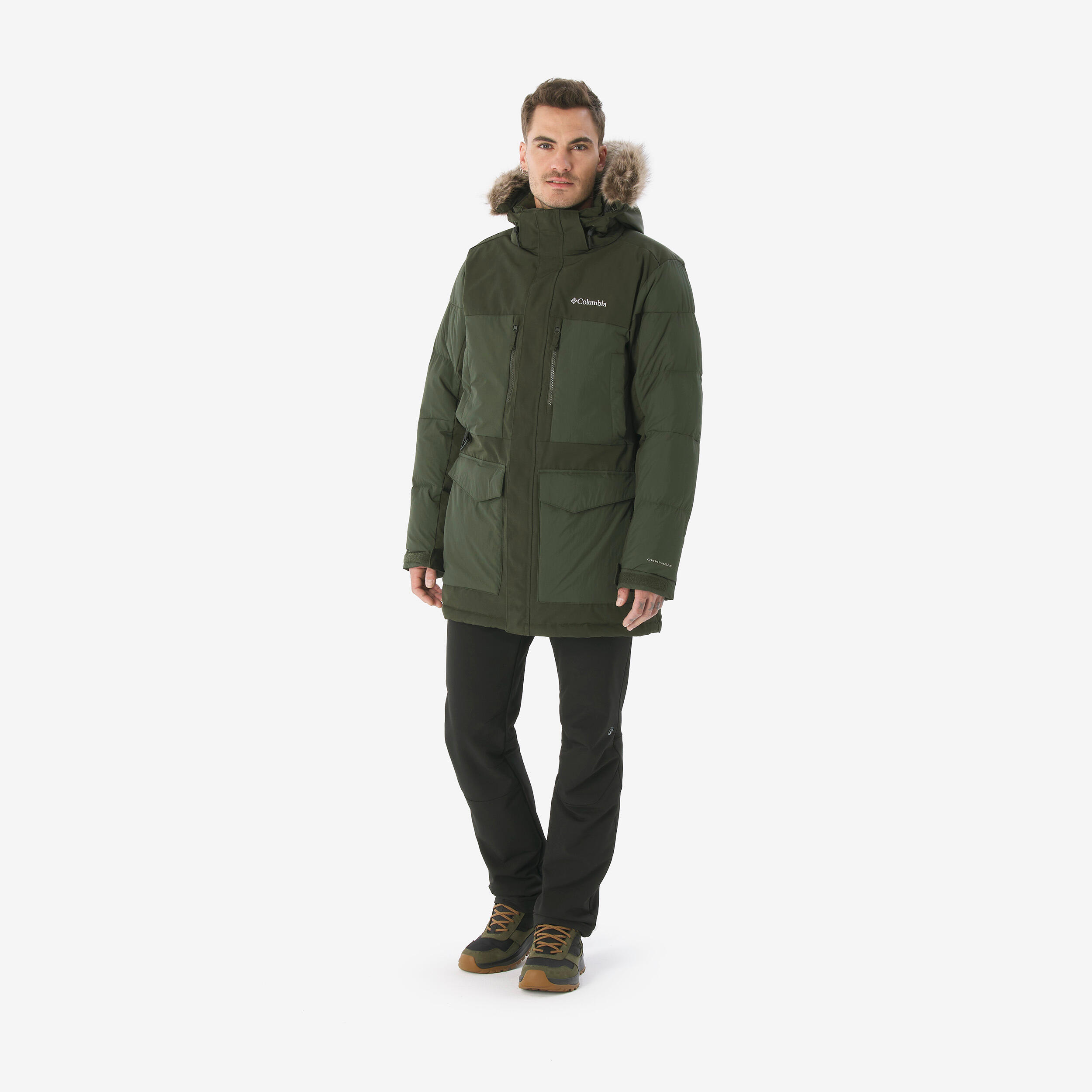 Parka de montaña y trekking con capucha Hombre Columbia Peak Fusion 3/8